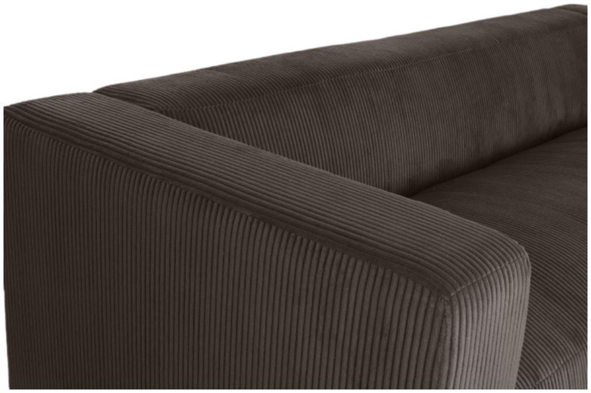 Product photograph of Modern Brown Fabric Couch 3 Seater Sofa from Choice Furniture Superstore.