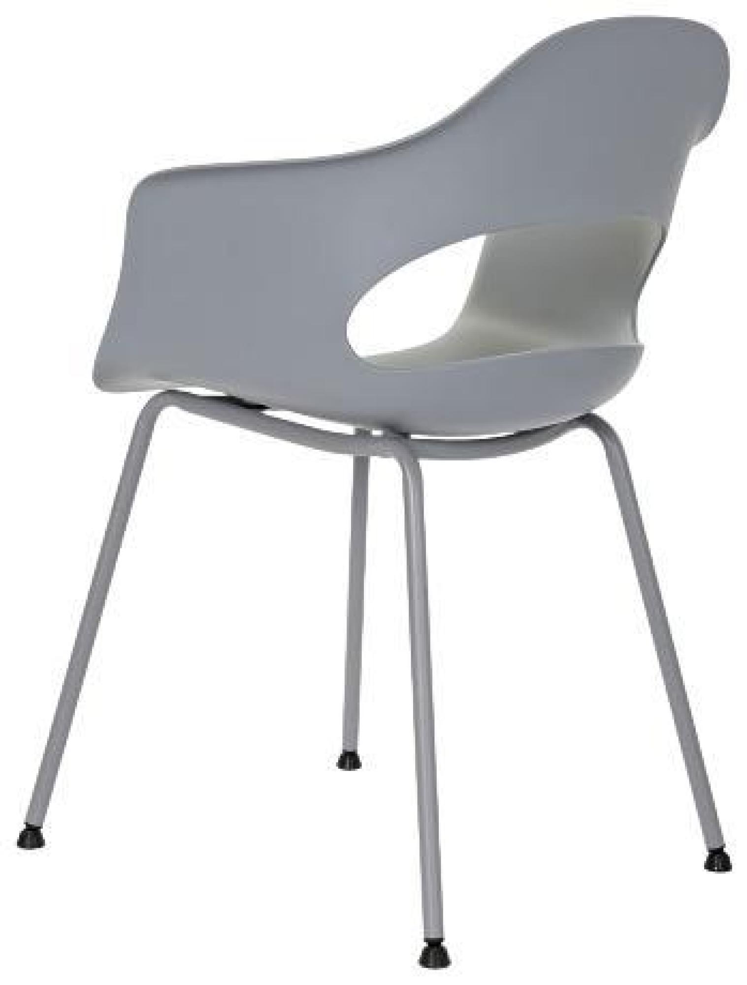 Product photograph of 4 X Scandi Light Grey Metal Dining Chair from Choice Furniture Superstore.