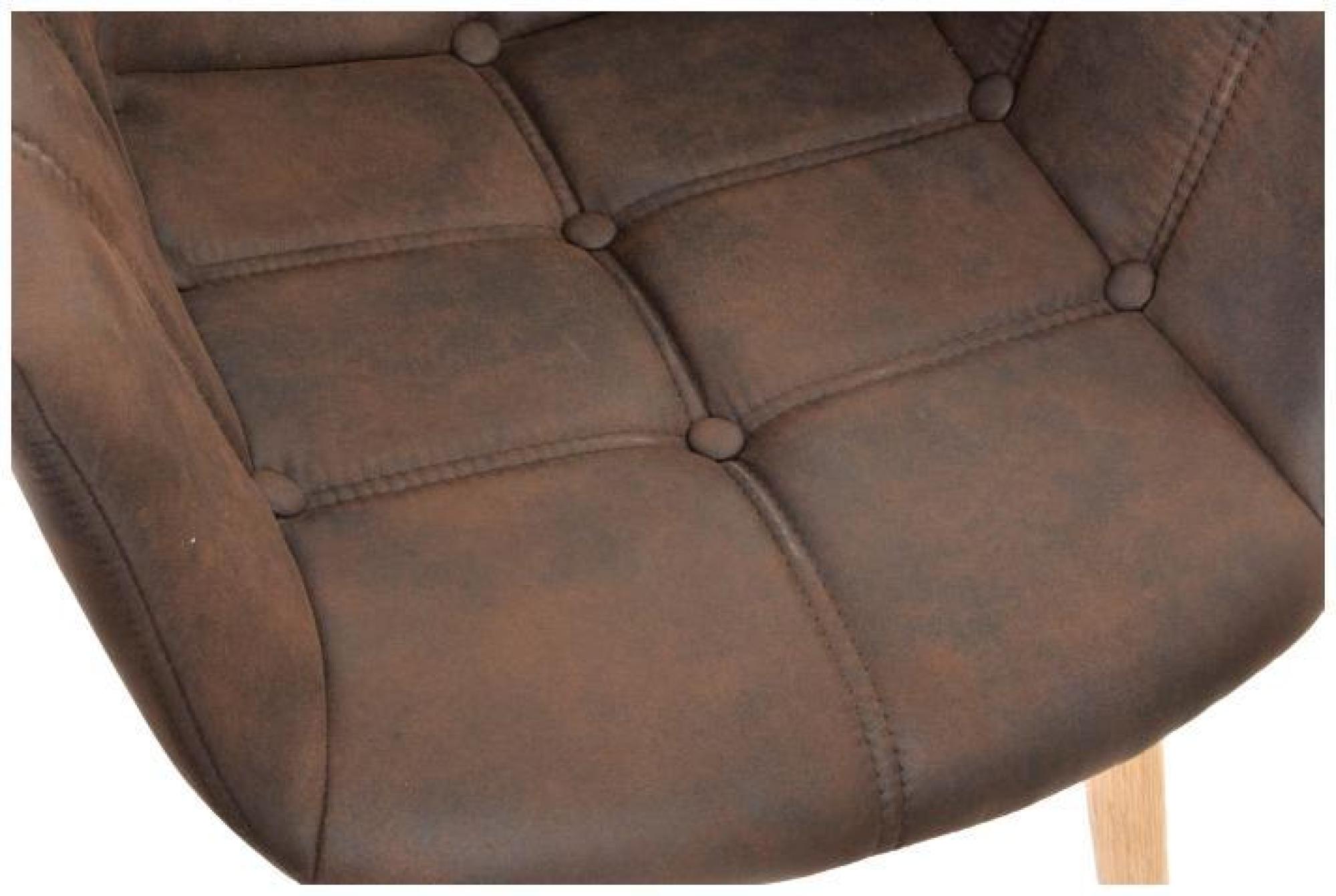 Product photograph of 2 X Scandi Dark Brown Fabric Dining Chair from Choice Furniture Superstore.