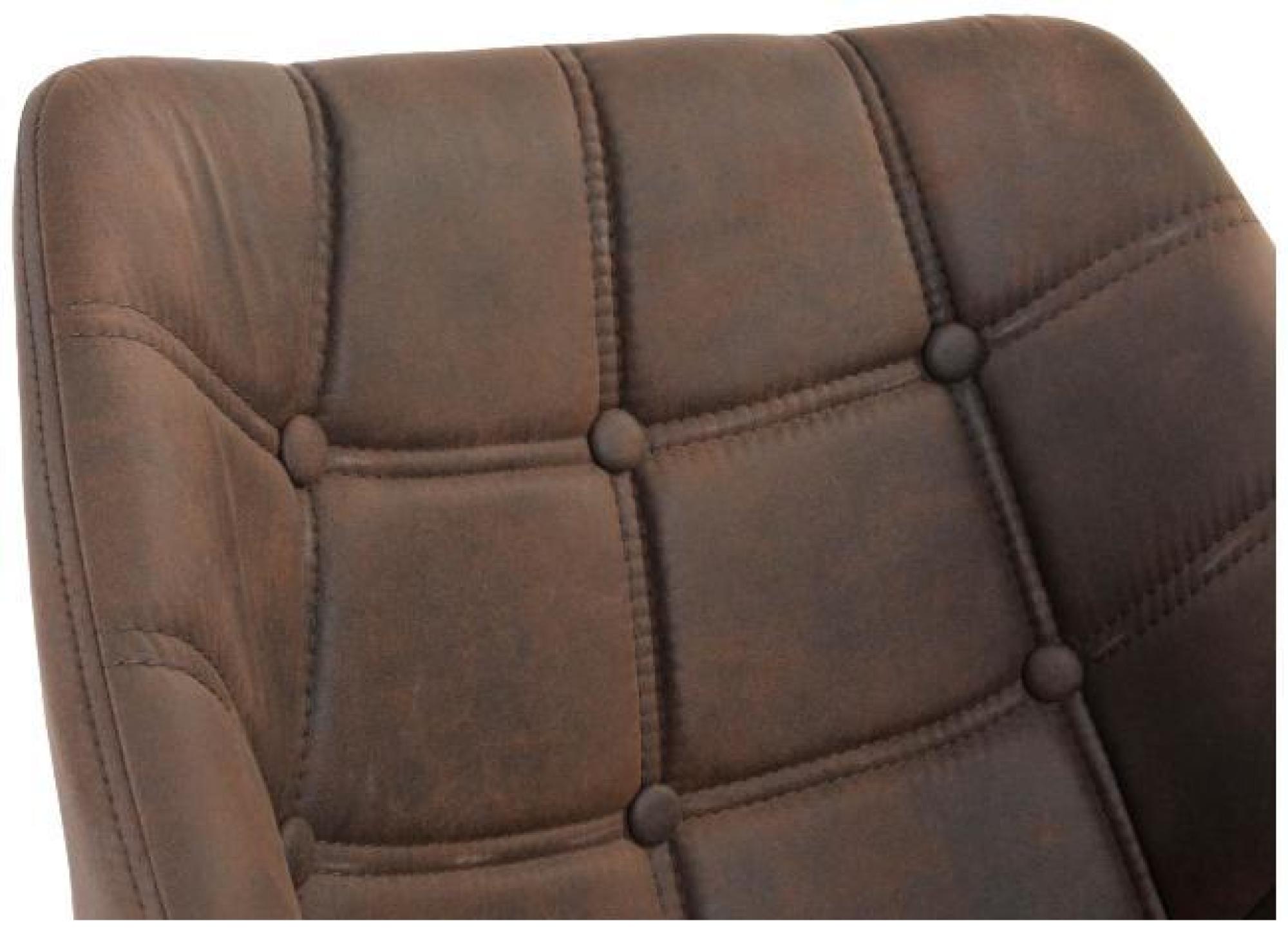 Product photograph of 2 X Scandi Dark Brown Fabric Dining Chair from Choice Furniture Superstore.