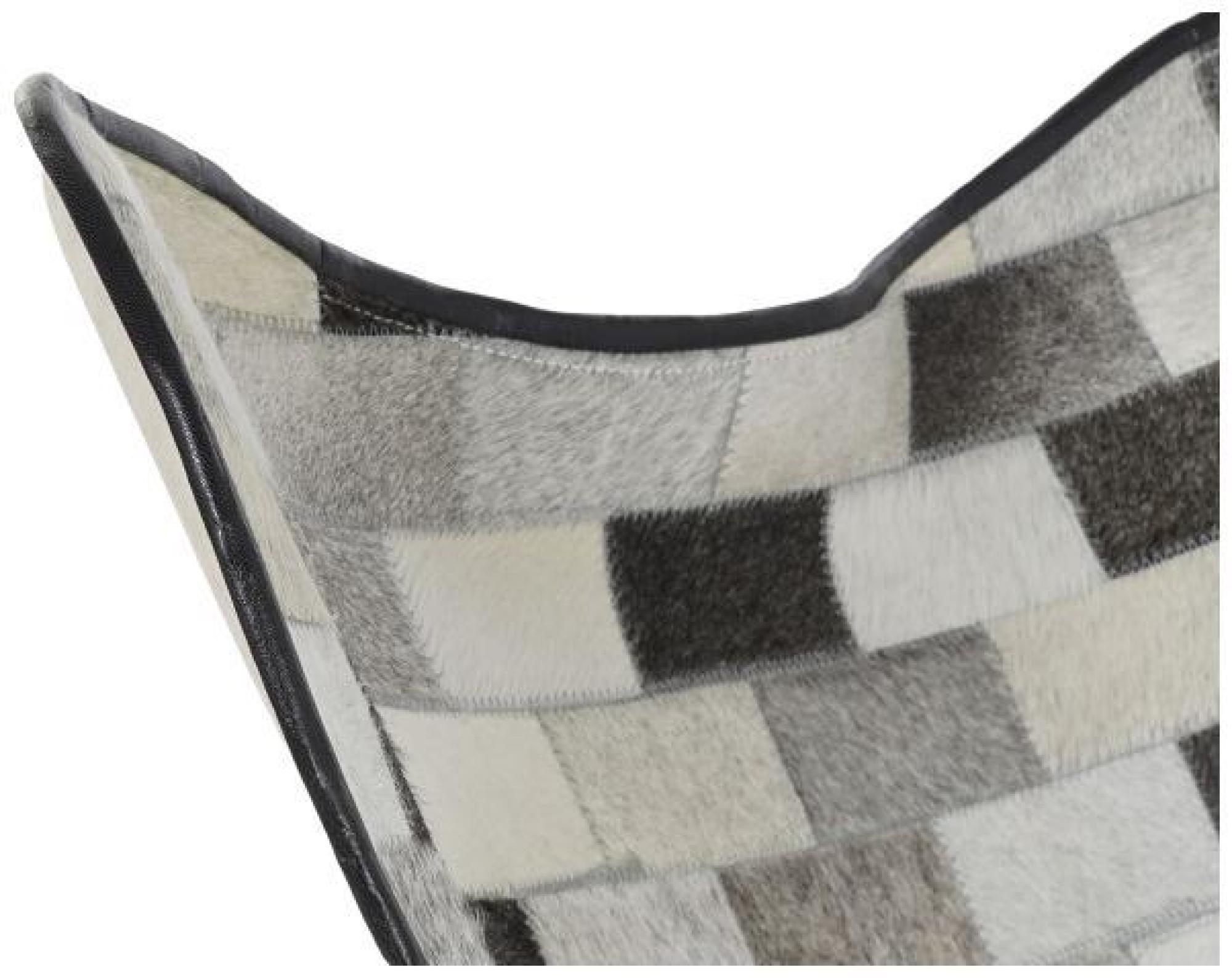 Product photograph of Grey Fabric Butterfly Chair from Choice Furniture Superstore.