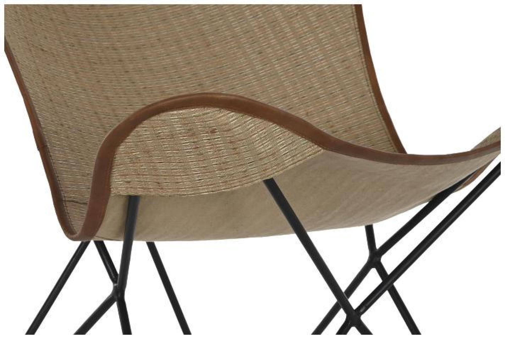 Product photograph of Brown Rattan Butterfly Chair from Choice Furniture Superstore.