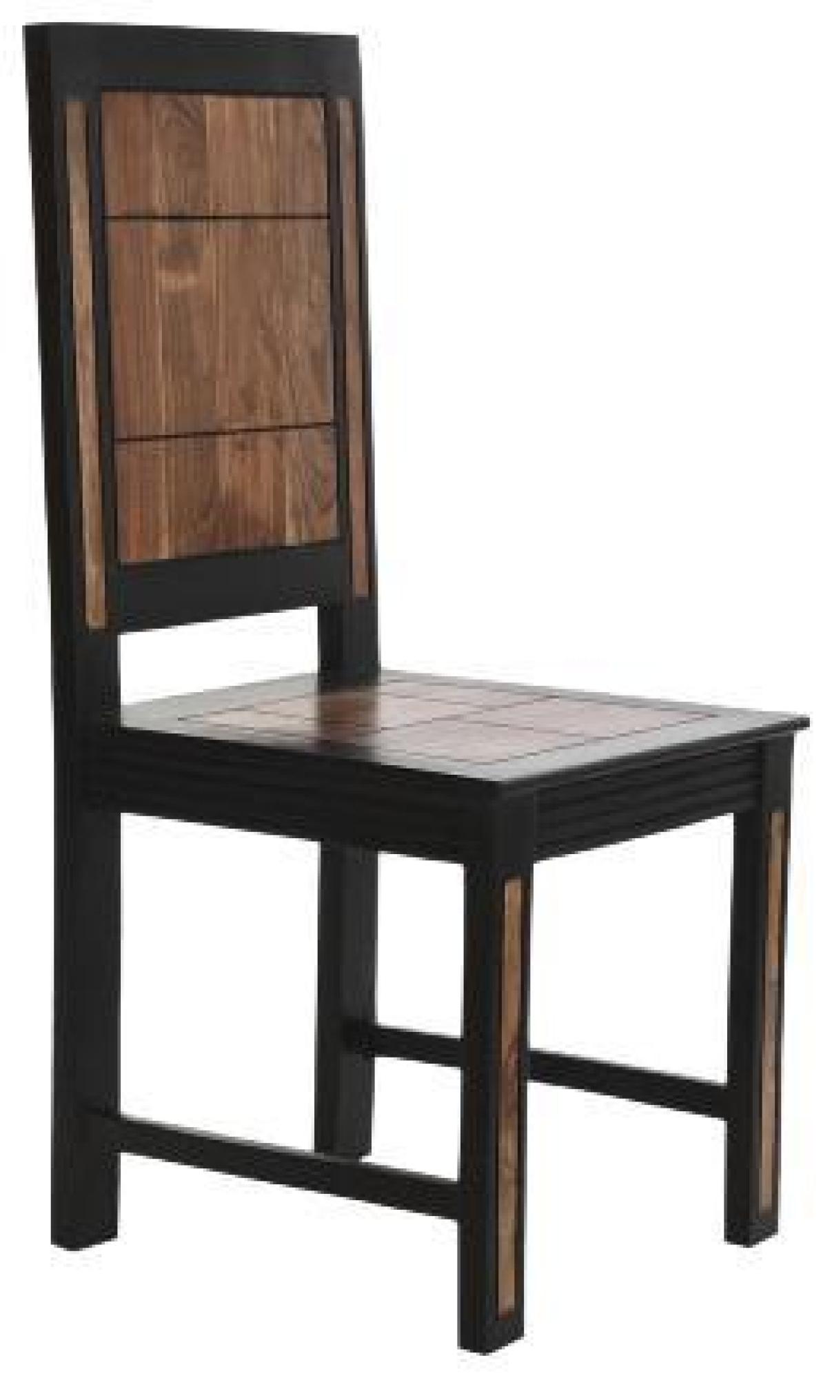 Product photograph of 2 X Long Island Dark Acacia Wood Dining Chair from Choice Furniture Superstore.