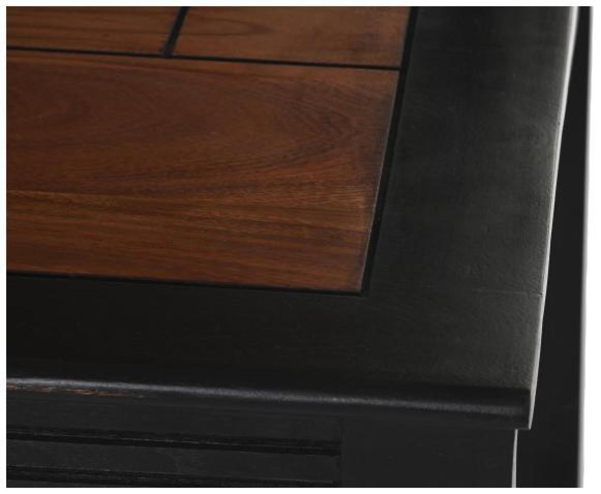 Product photograph of 2 X Long Island Dark Acacia Wood Dining Chair from Choice Furniture Superstore.