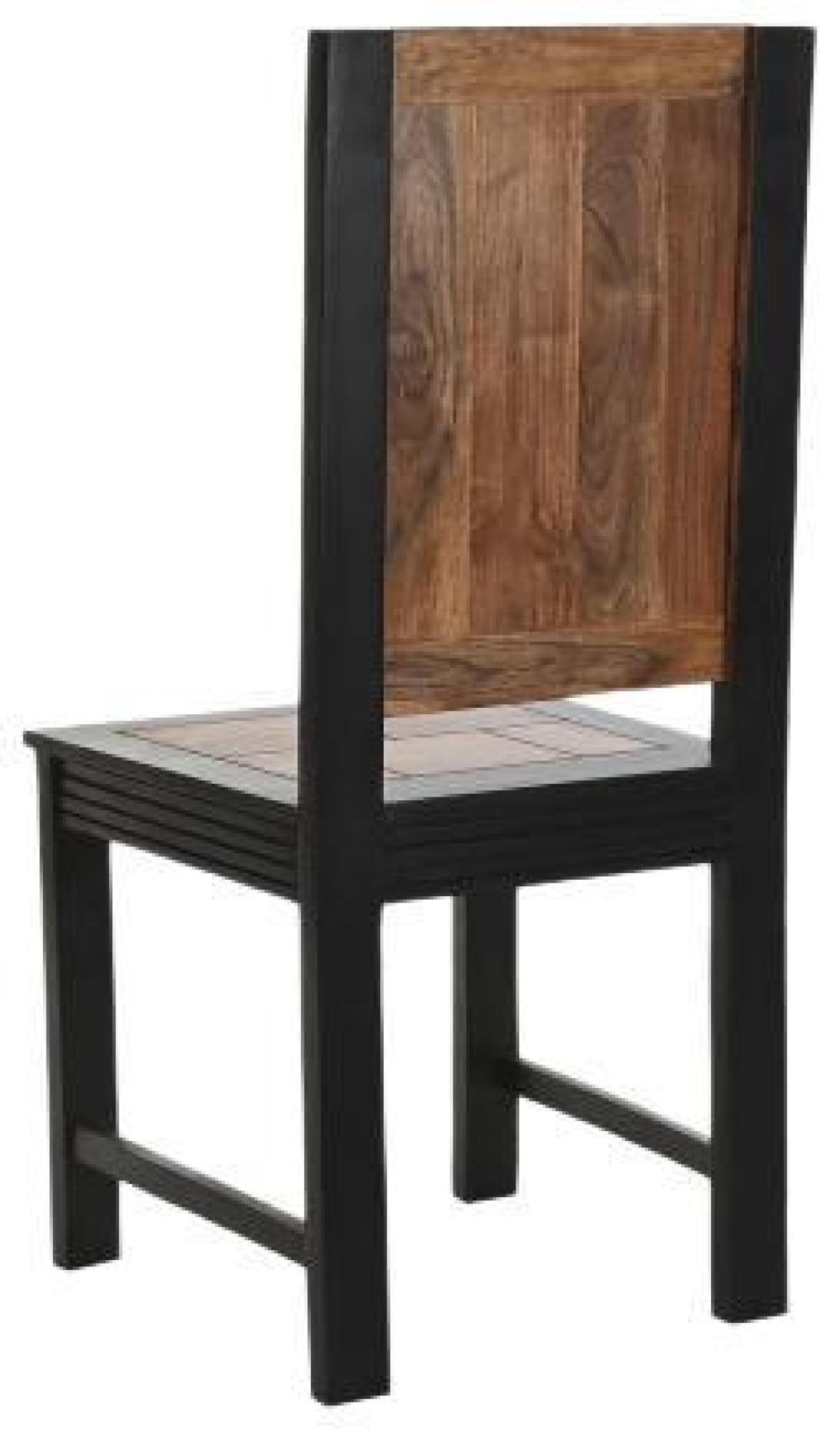 Product photograph of 2 X Long Island Dark Acacia Wood Dining Chair from Choice Furniture Superstore.