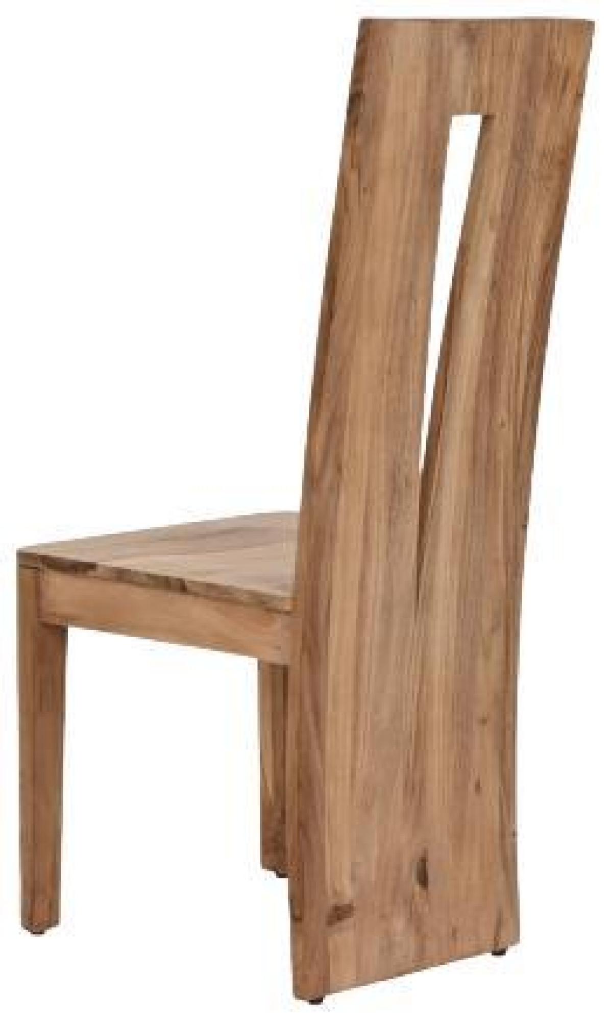 Product photograph of 2 X Modern Acacia Wood High Back Dining Chair from Choice Furniture Superstore.