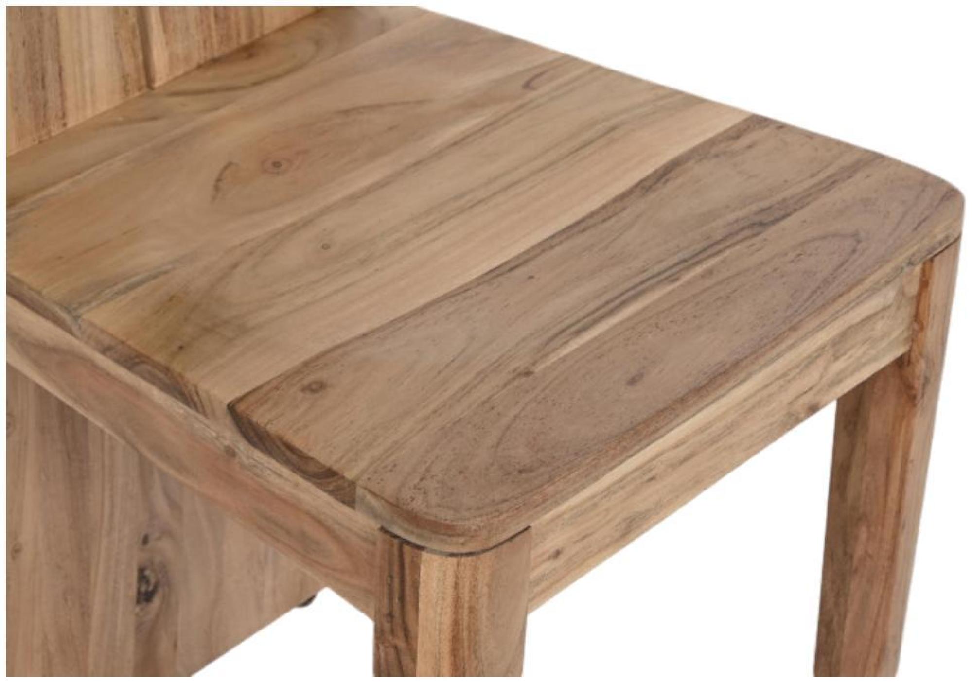 Product photograph of 2 X Modern Acacia Wood High Back Dining Chair from Choice Furniture Superstore.