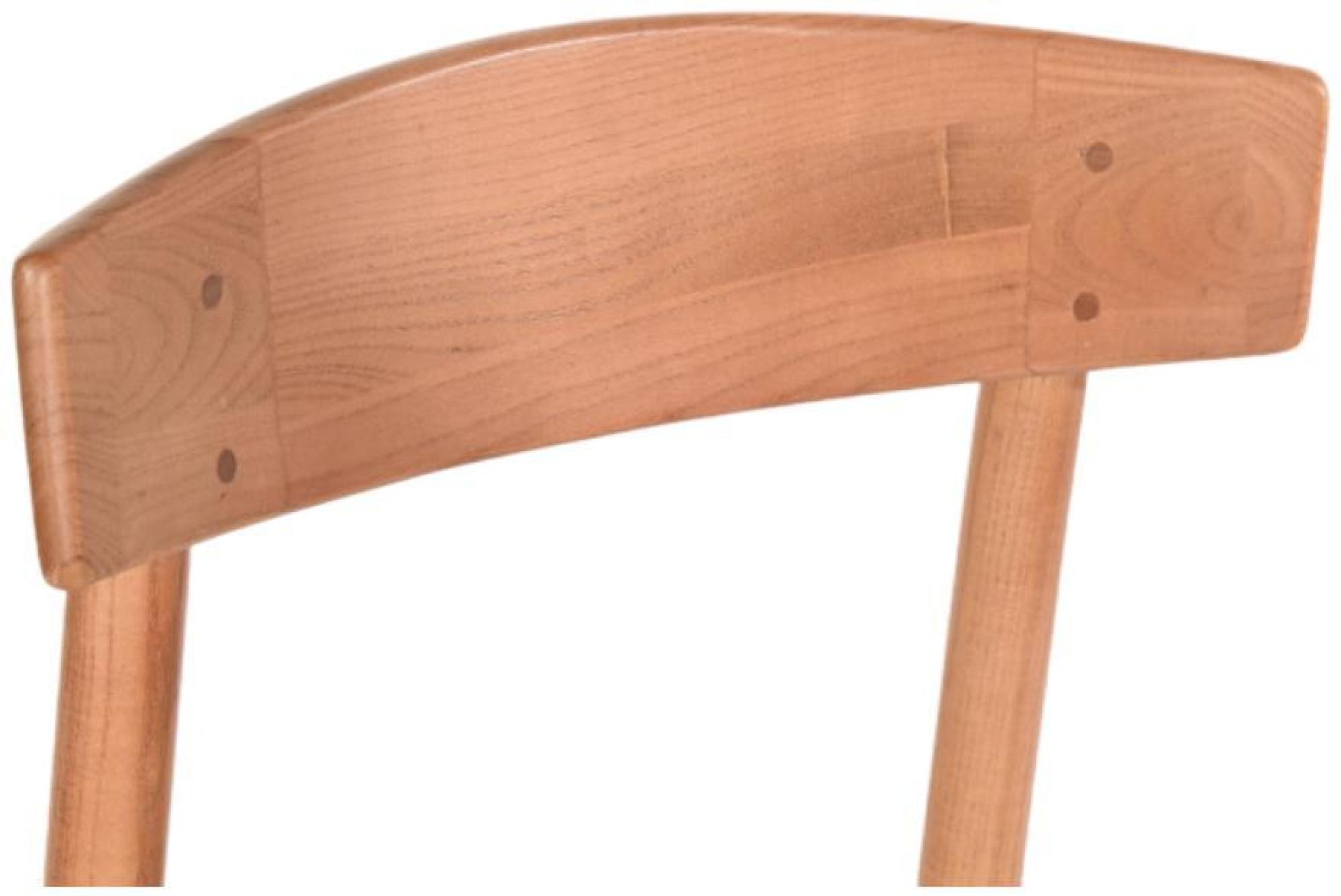 Product photograph of 2 X Cottage Brown Elm Wood Scoop Back Dining Chair from Choice Furniture Superstore.
