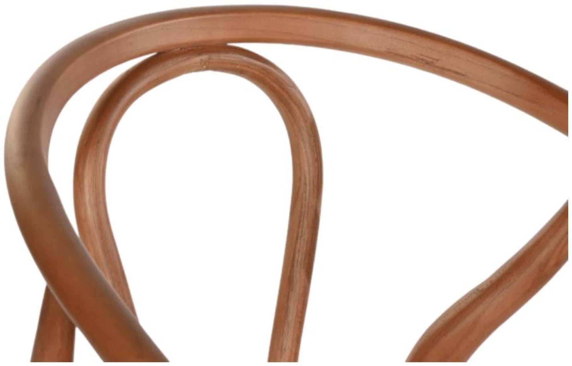 Product photograph of Rustic Brown Elm Wood Dining Chair from Choice Furniture Superstore.