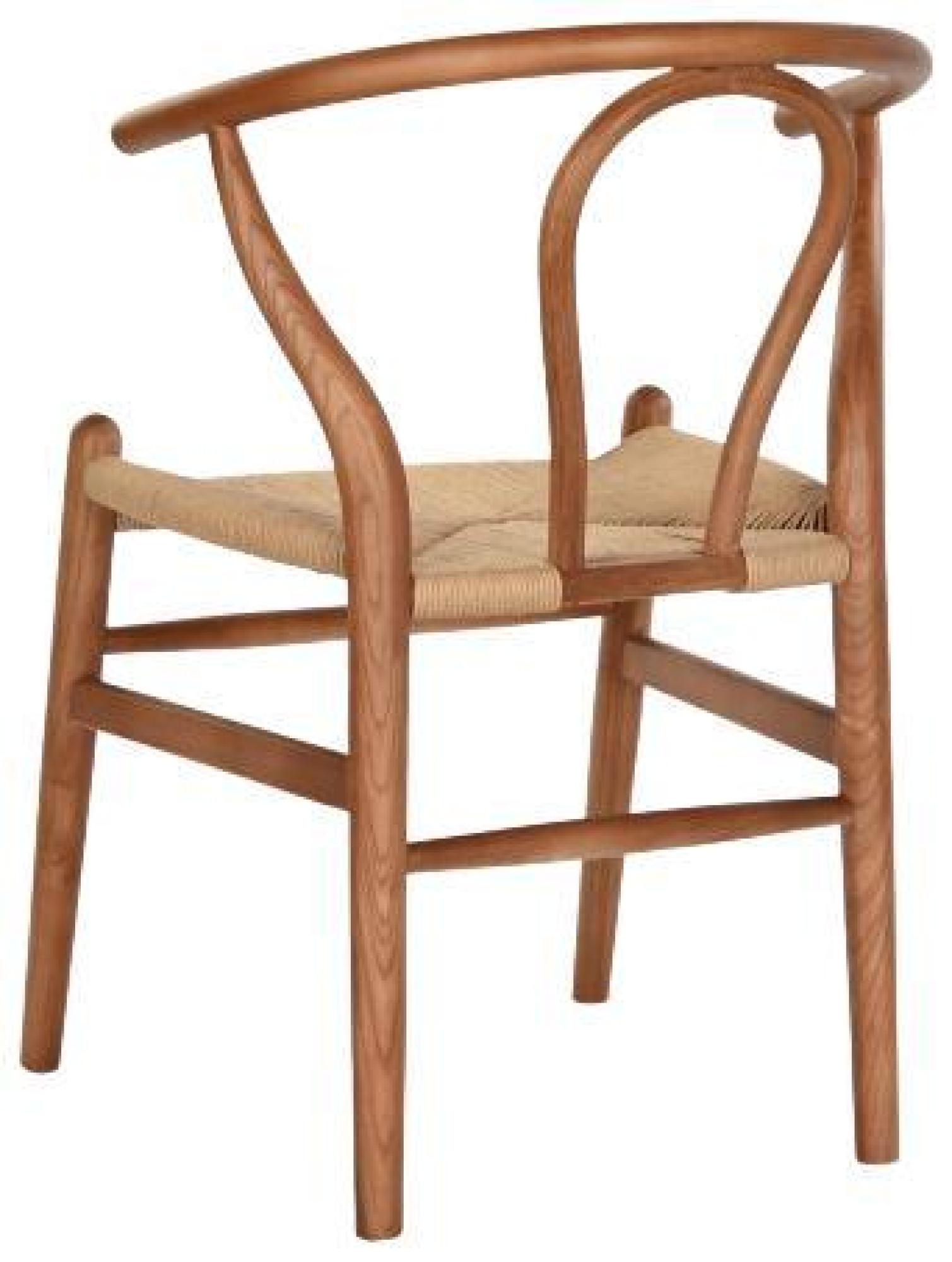 Product photograph of Rustic Brown Elm Wood Dining Chair from Choice Furniture Superstore.