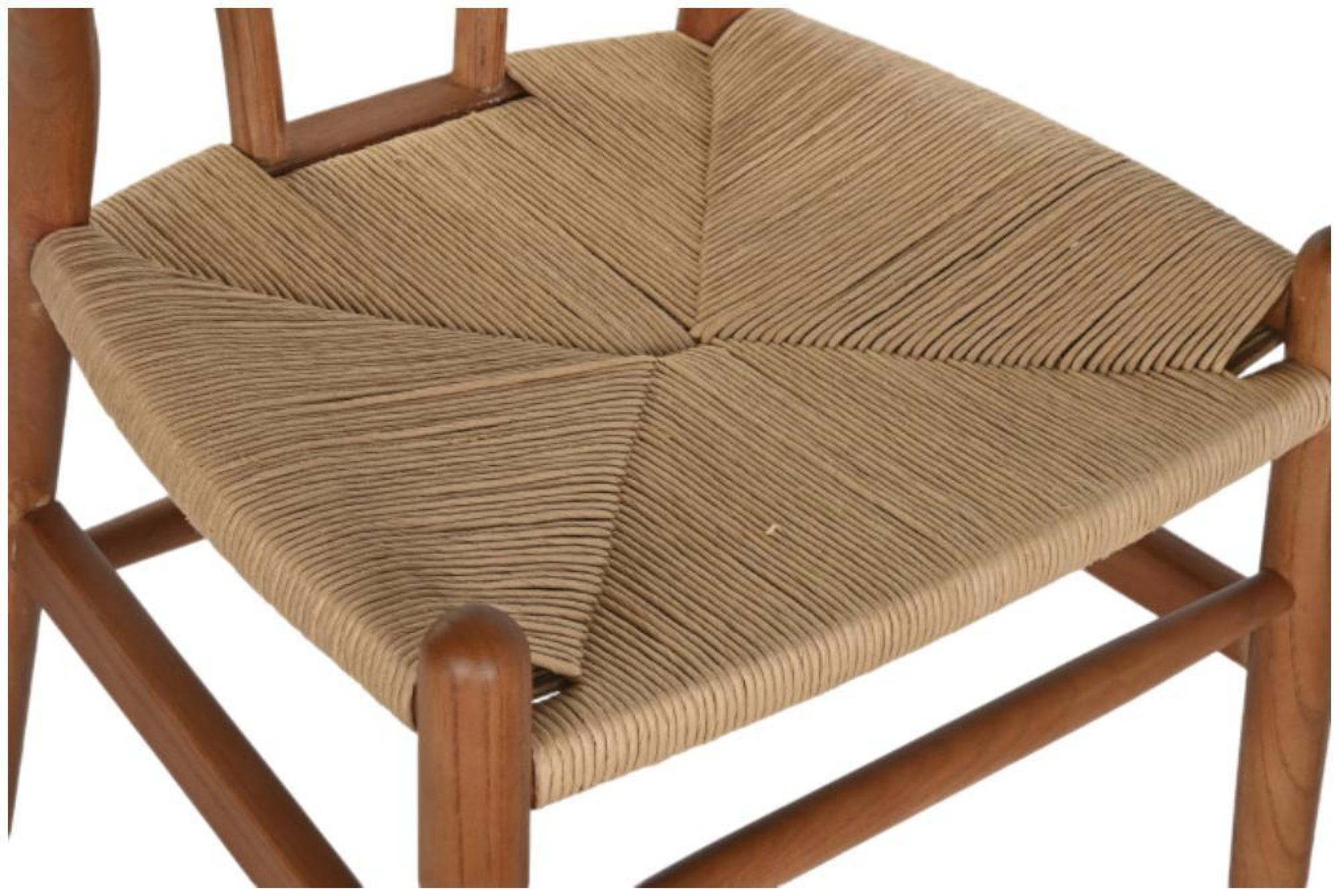 Product photograph of Rustic Brown Elm Wood Dining Chair from Choice Furniture Superstore.