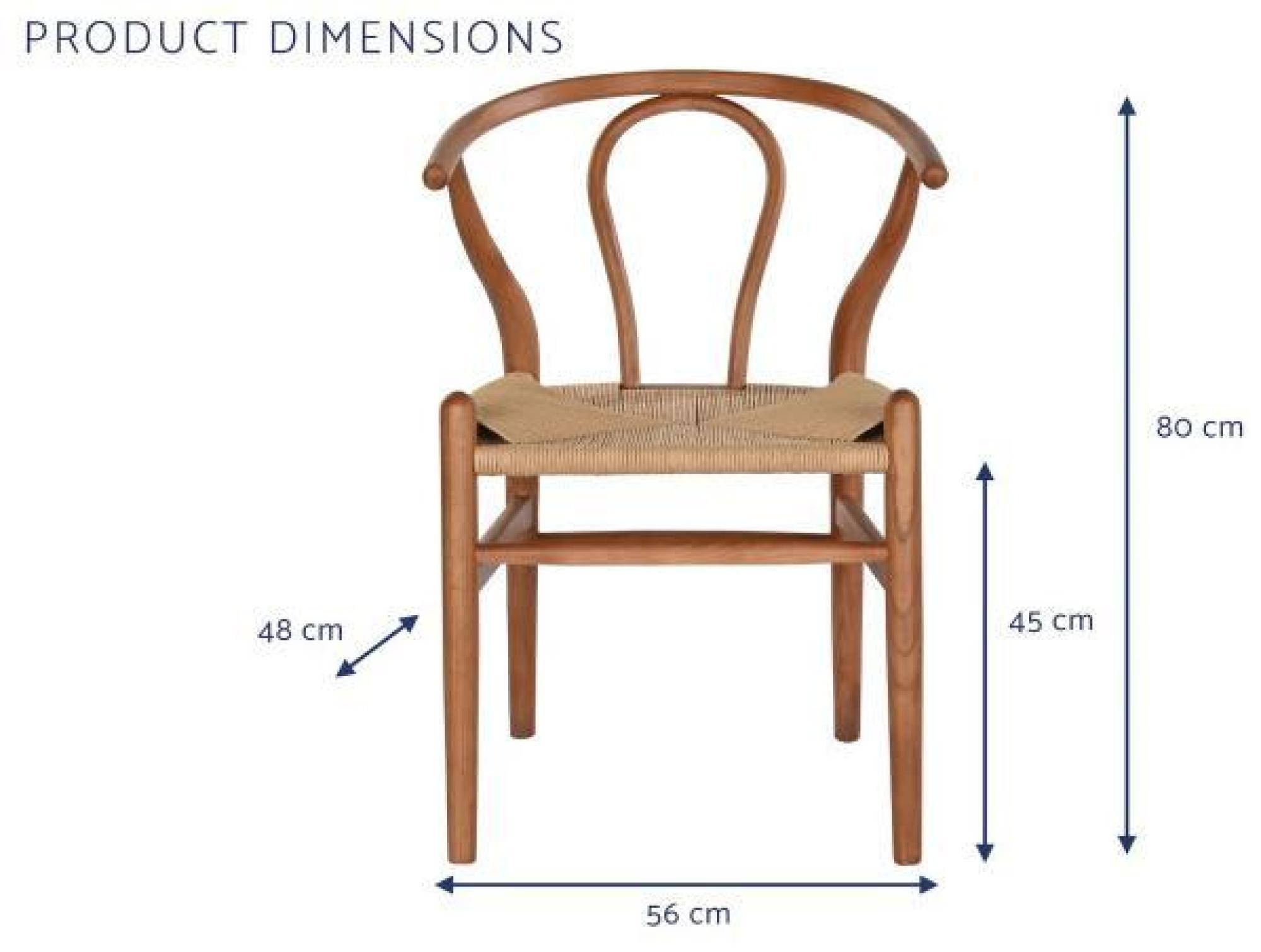 Product photograph of Rustic Brown Elm Wood Dining Chair from Choice Furniture Superstore.