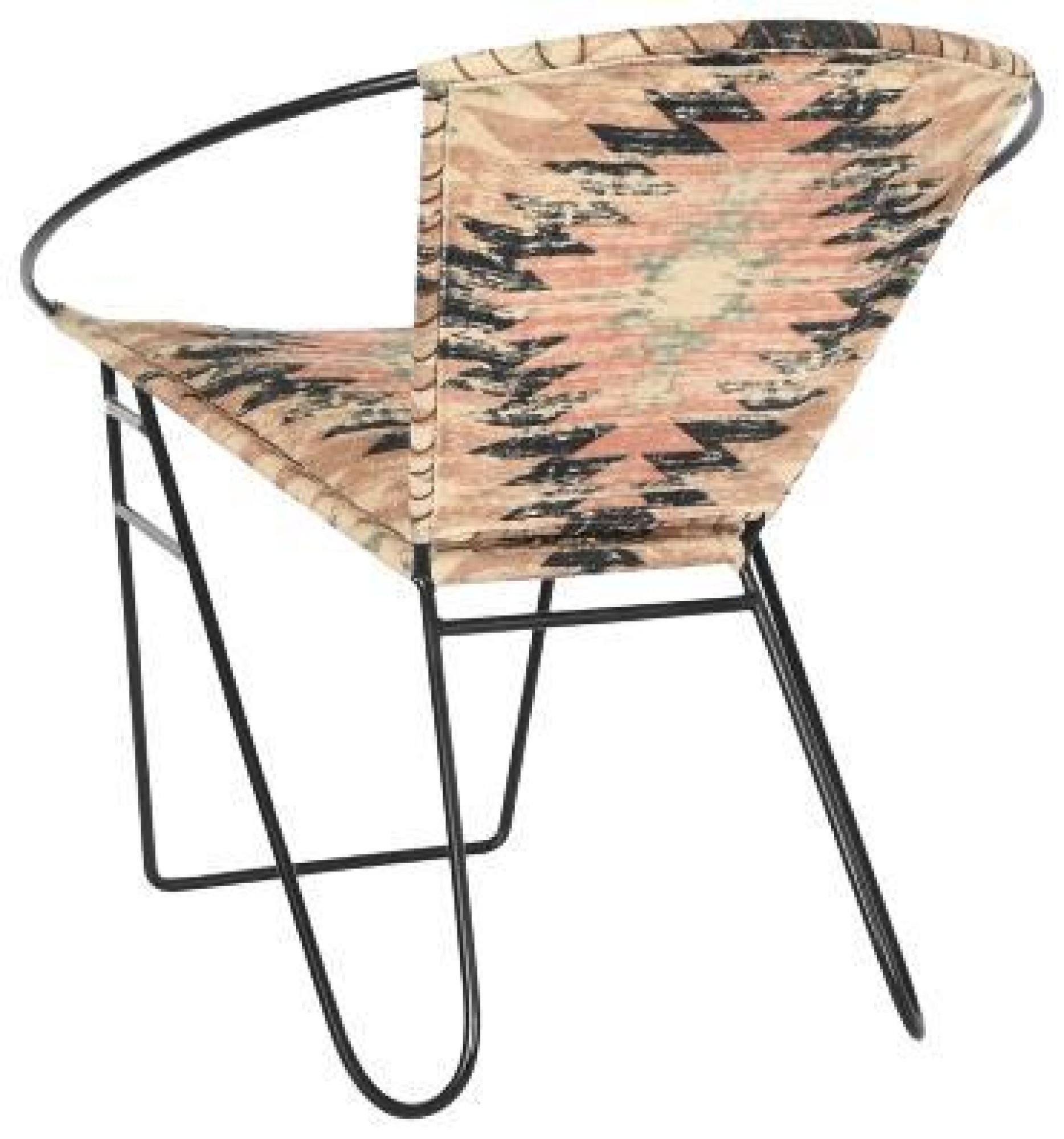 Product photograph of Set Of 2 Folk Multi Coloured Metal Chair from Choice Furniture Superstore.