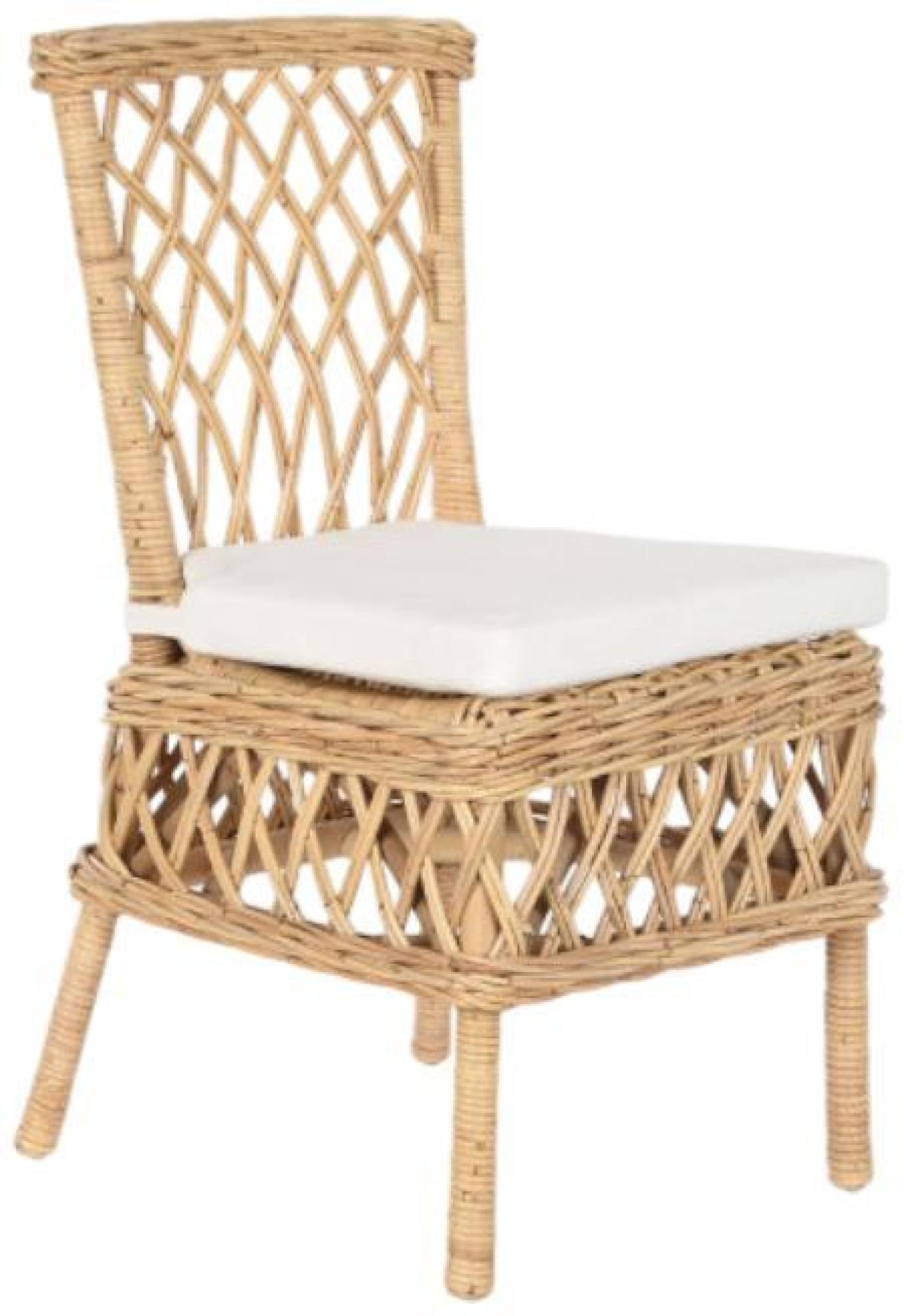 Product photograph of Natural Rattan Outdoor Dining Chair from Choice Furniture Superstore.