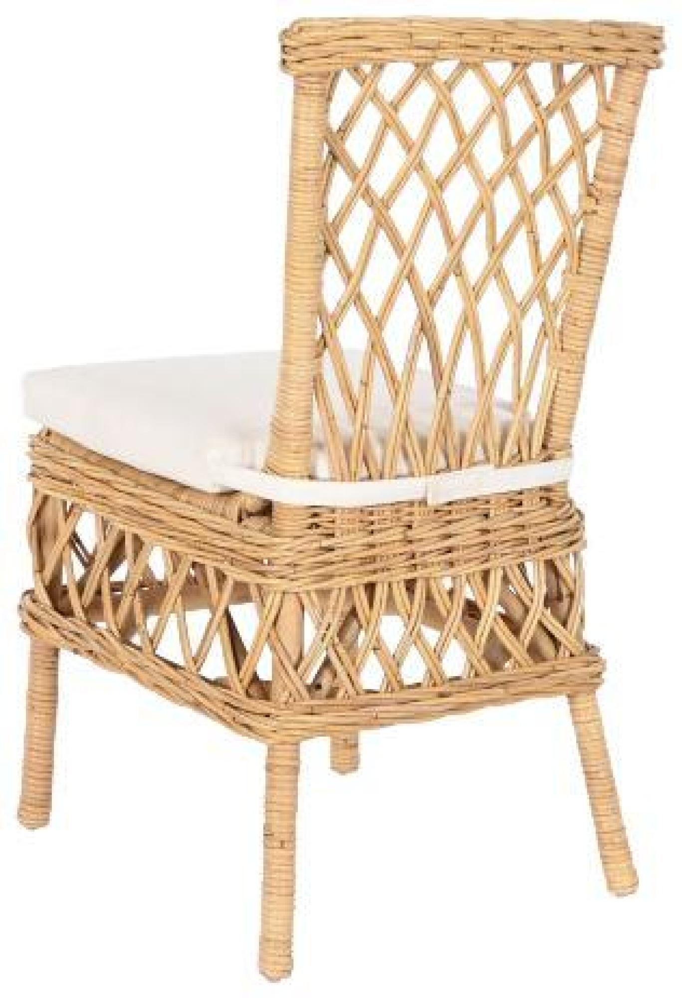 Product photograph of Natural Rattan Outdoor Dining Chair from Choice Furniture Superstore.