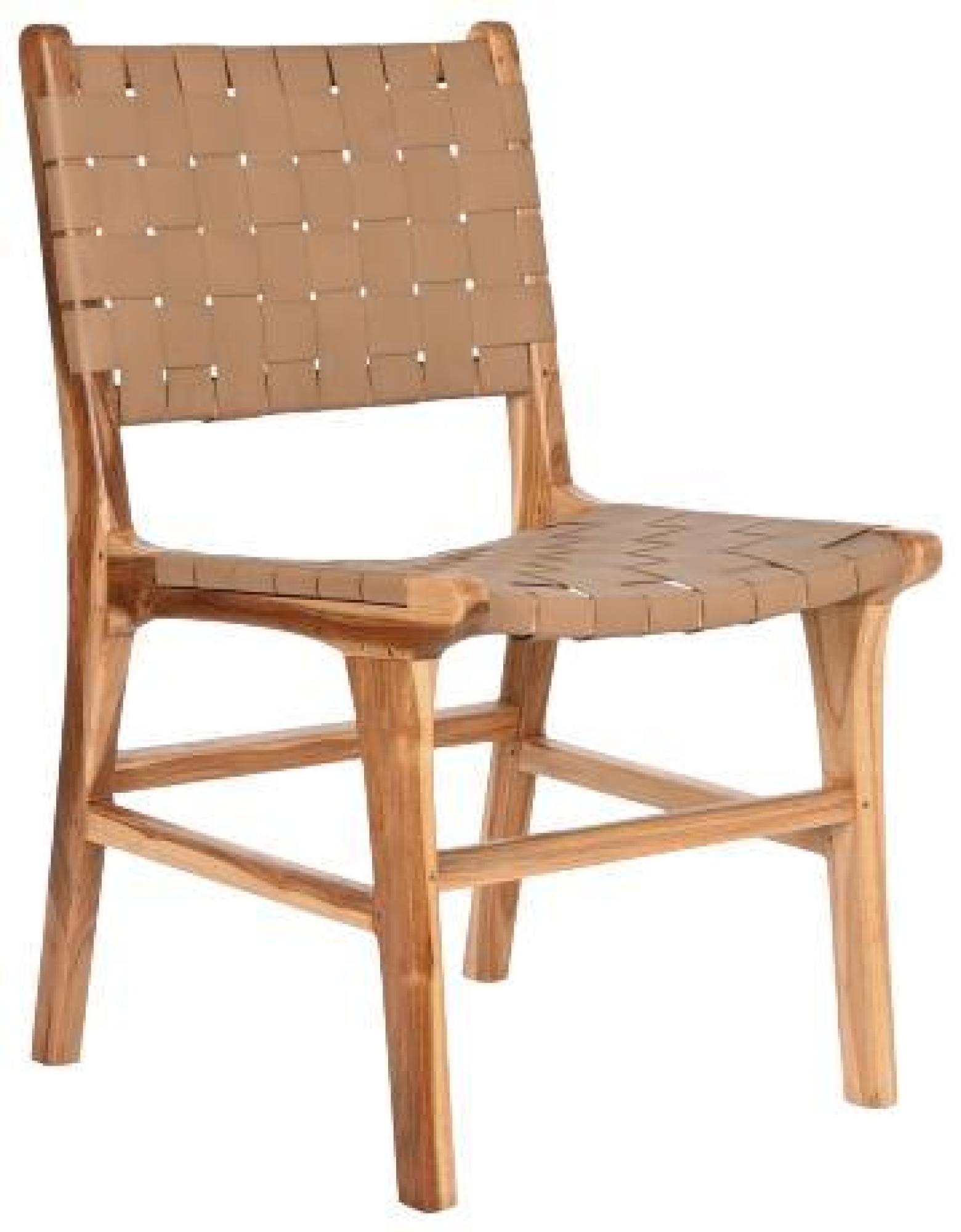 Product photograph of Set Of 2 Beige Leather Outdoor Chair from Choice Furniture Superstore.