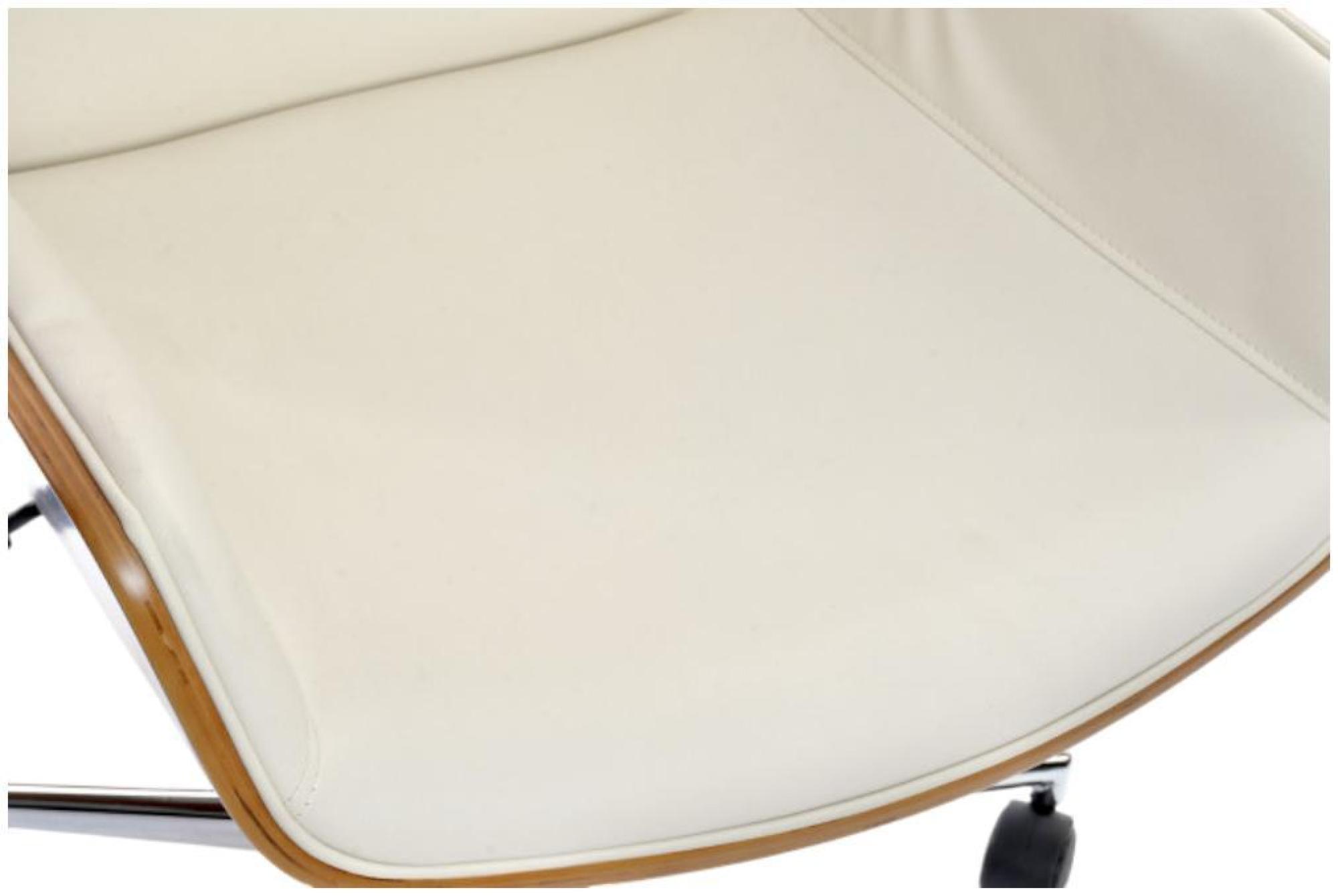 Product photograph of Douglas Cream Faux Leather Adjustable Office Chair from Choice Furniture Superstore.