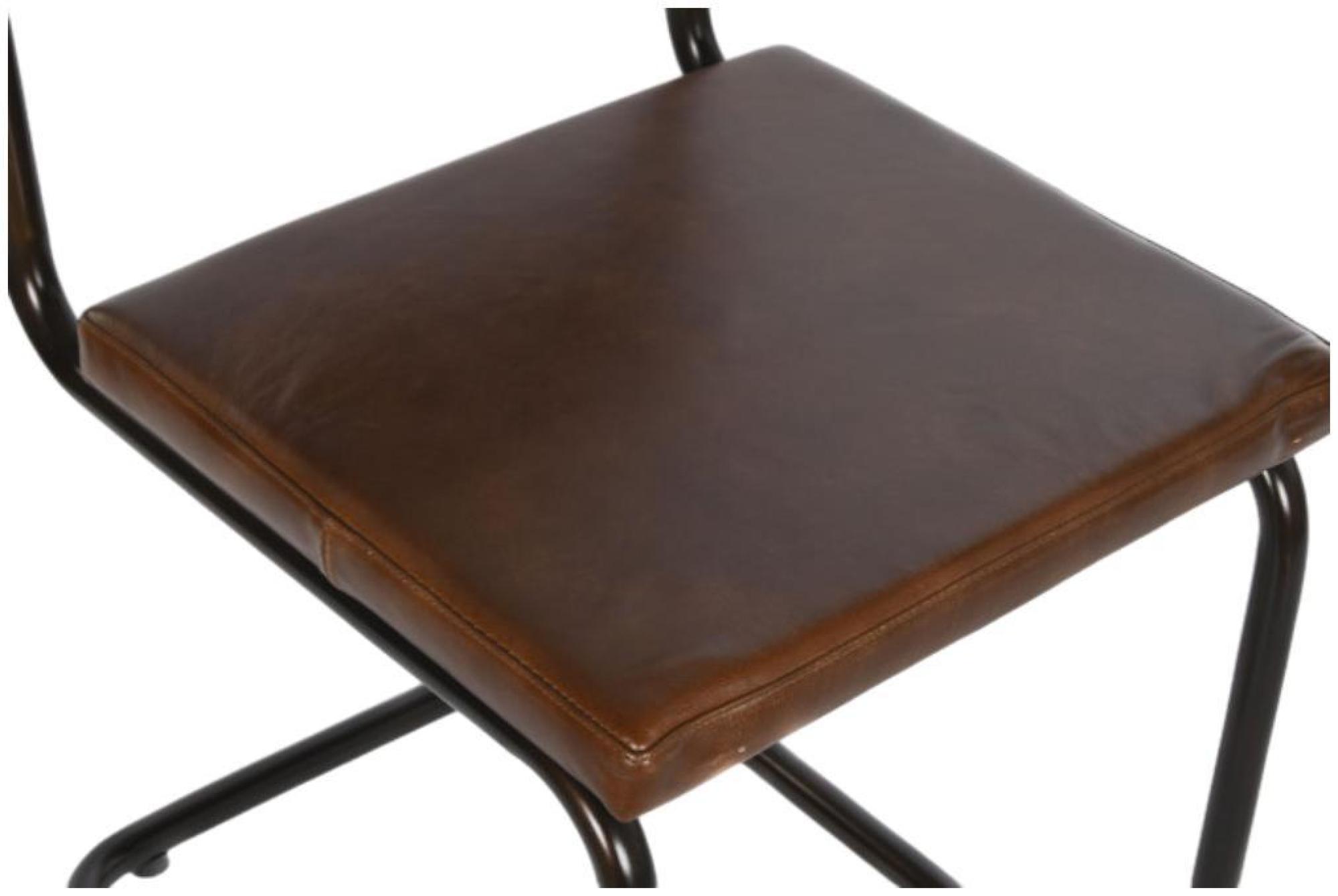 Product photograph of Set Of 2 Brown Faux Leather Cantilever Dining Chair from Choice Furniture Superstore.