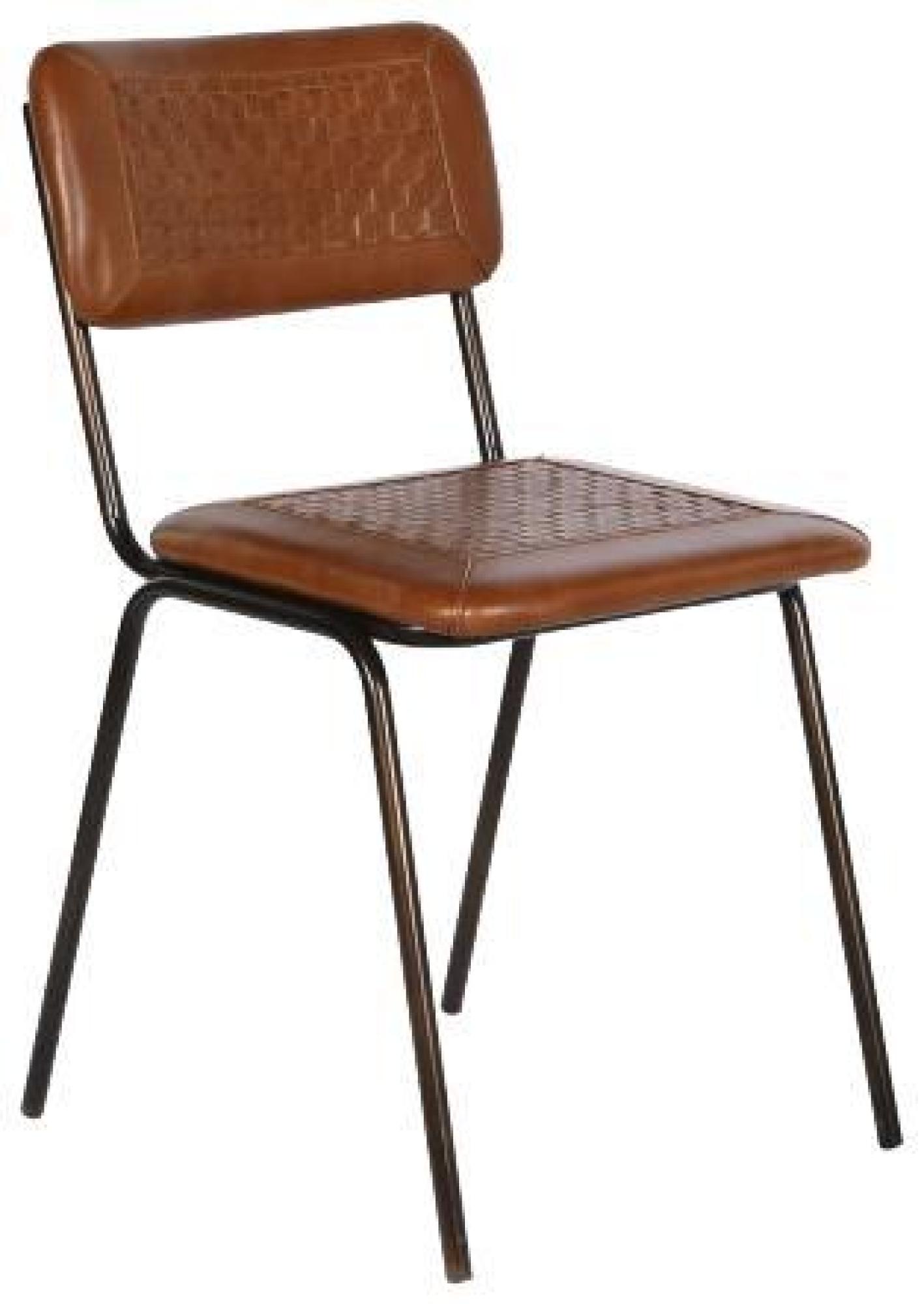 Product photograph of Set Of 2 Brown Faux Leather Dining Chair from Choice Furniture Superstore.