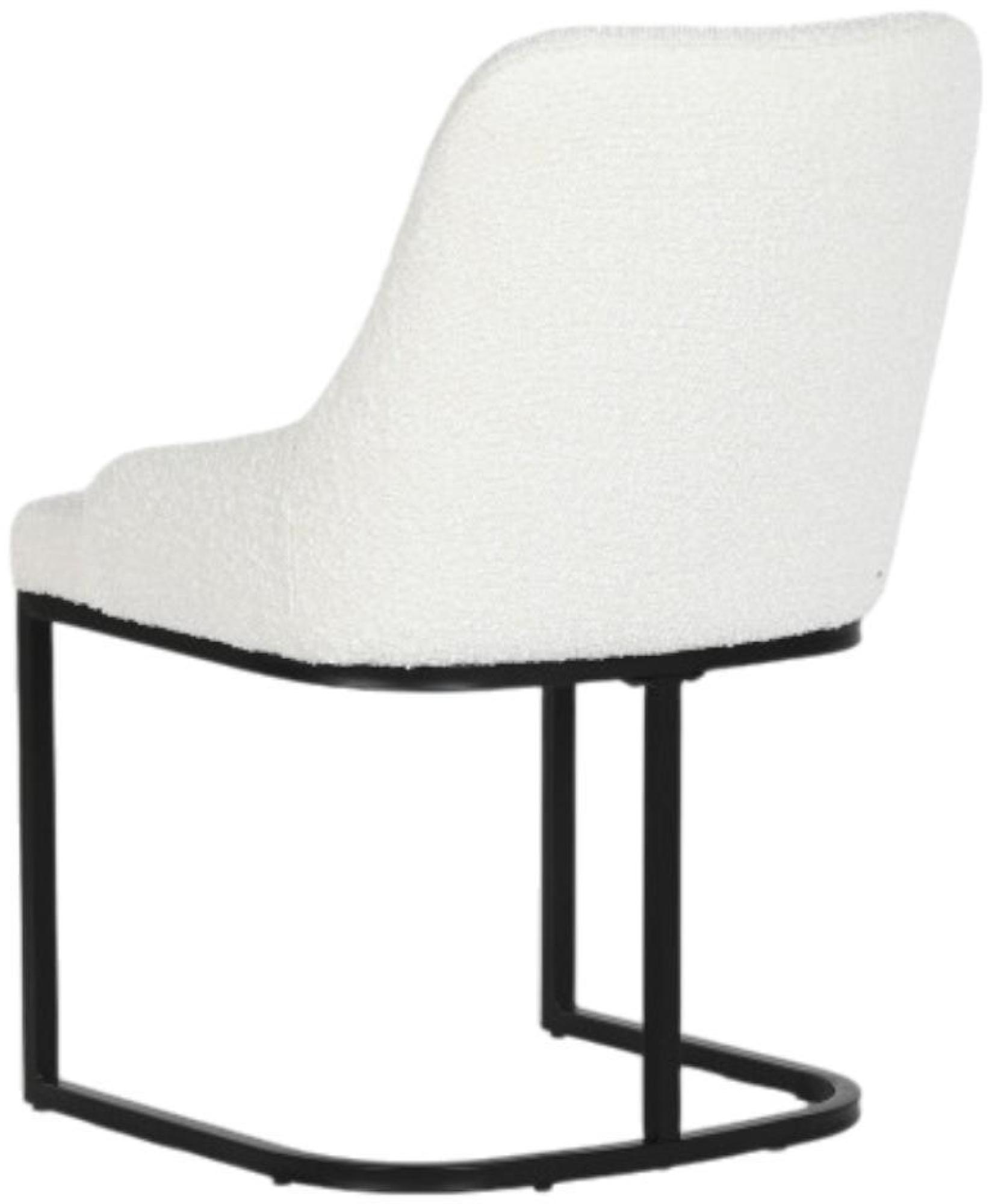 Product photograph of Set Of 2 Modern White Fabric Dining Chair from Choice Furniture Superstore.