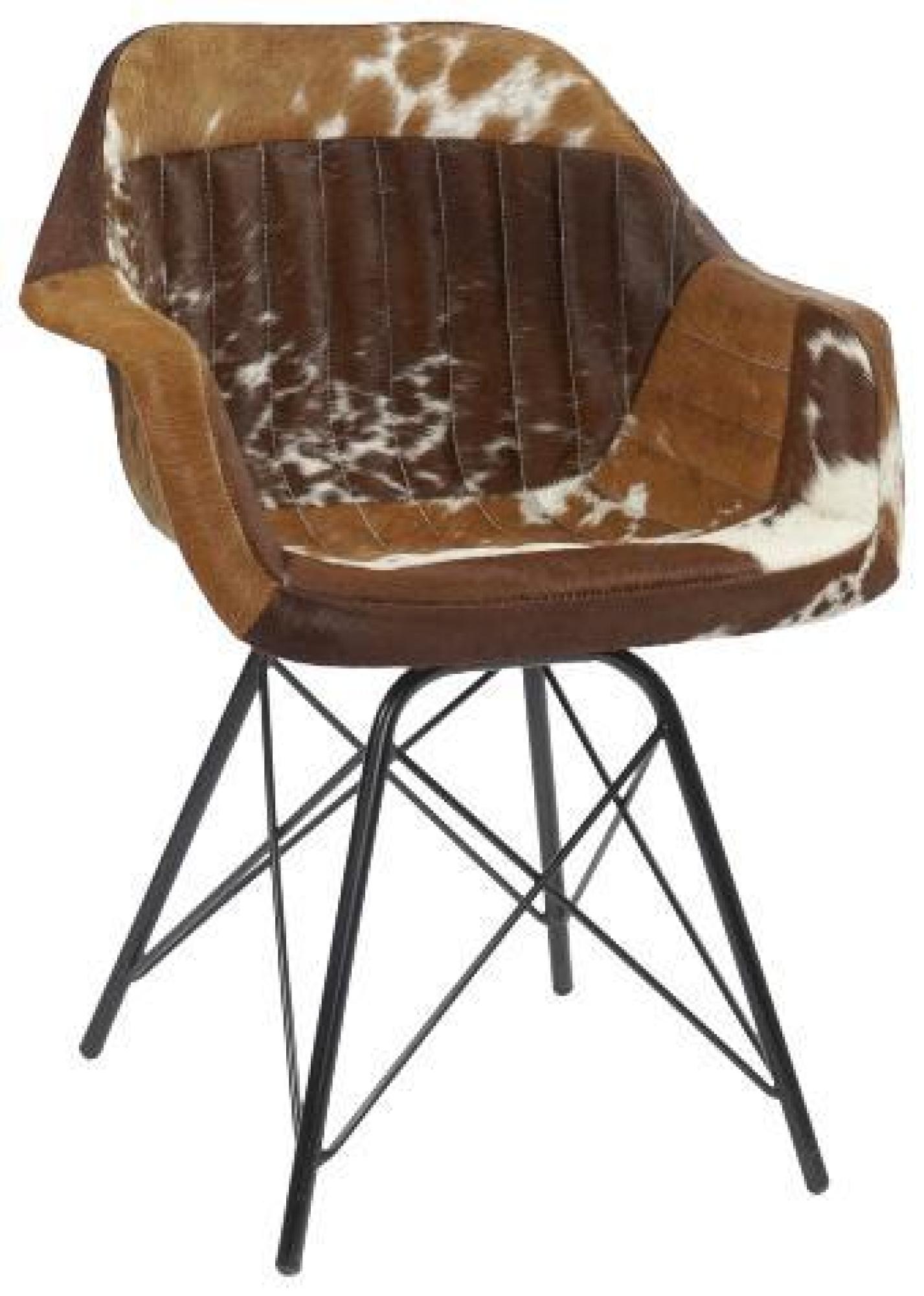 Product photograph of Set Of 2 African Brown Leather Cow Chair from Choice Furniture Superstore.