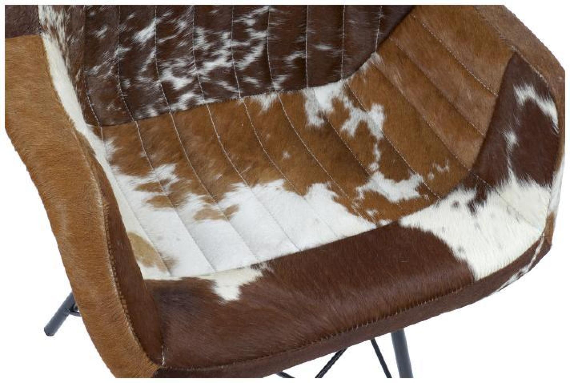 Product photograph of Set Of 2 African Brown Leather Cow Chair from Choice Furniture Superstore.