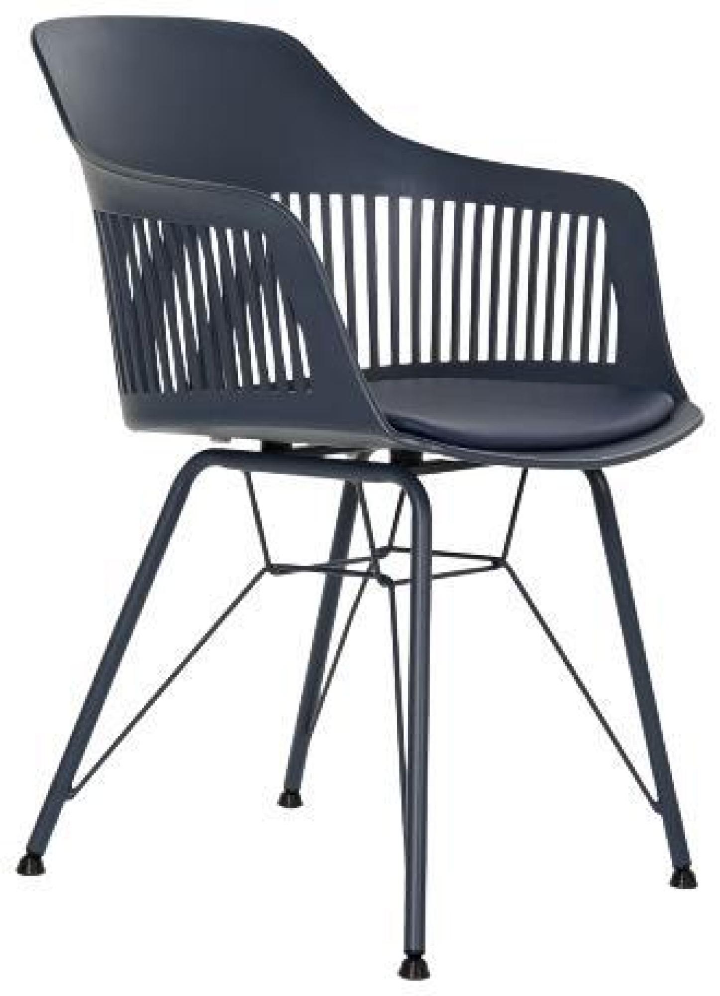 Product photograph of 2 X Mizo Navy Blue Dining Chair from Choice Furniture Superstore.
