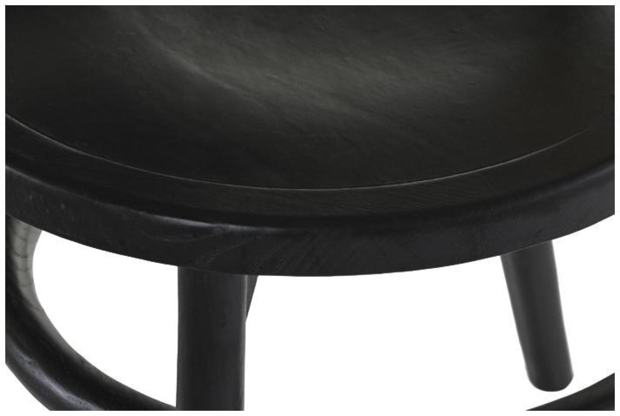 Product photograph of 2 X Vintage Black Elm Wood And Rattan Dining Chair from Choice Furniture Superstore.