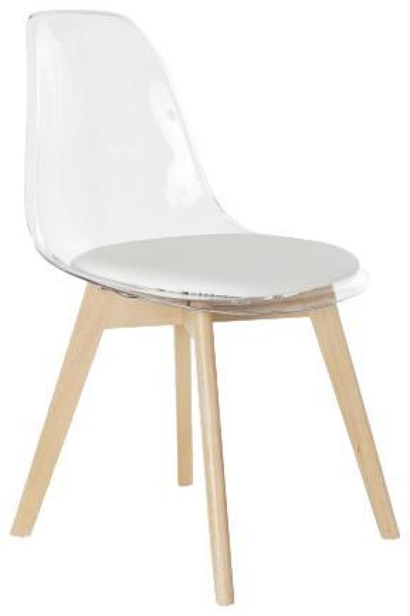Product photograph of 4 X Ballia White Plastic Dining Chair from Choice Furniture Superstore.