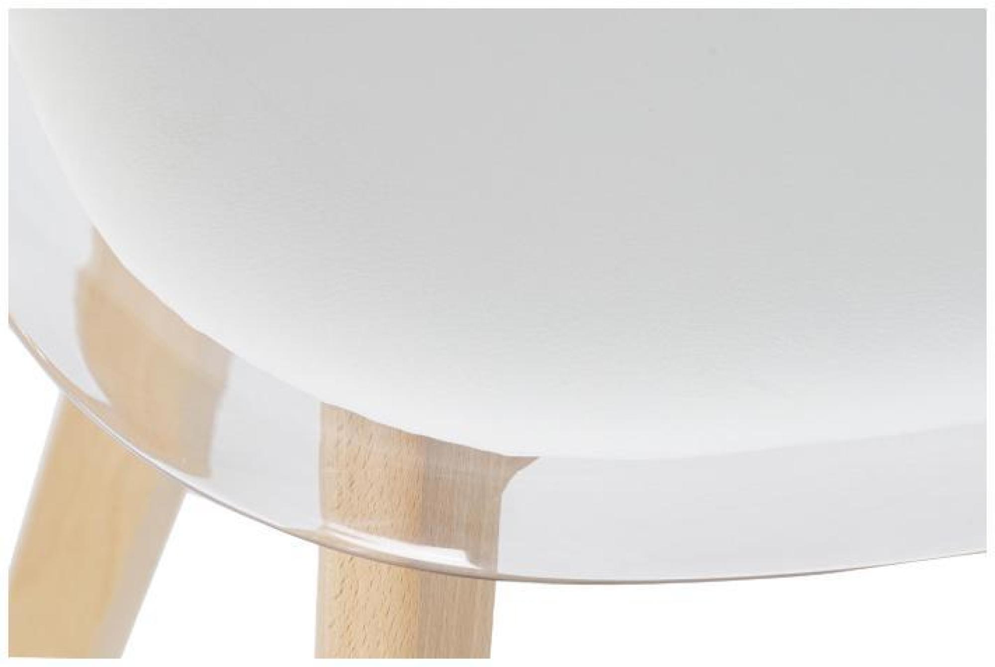 Product photograph of 4 X Ballia White Plastic Dining Chair from Choice Furniture Superstore.