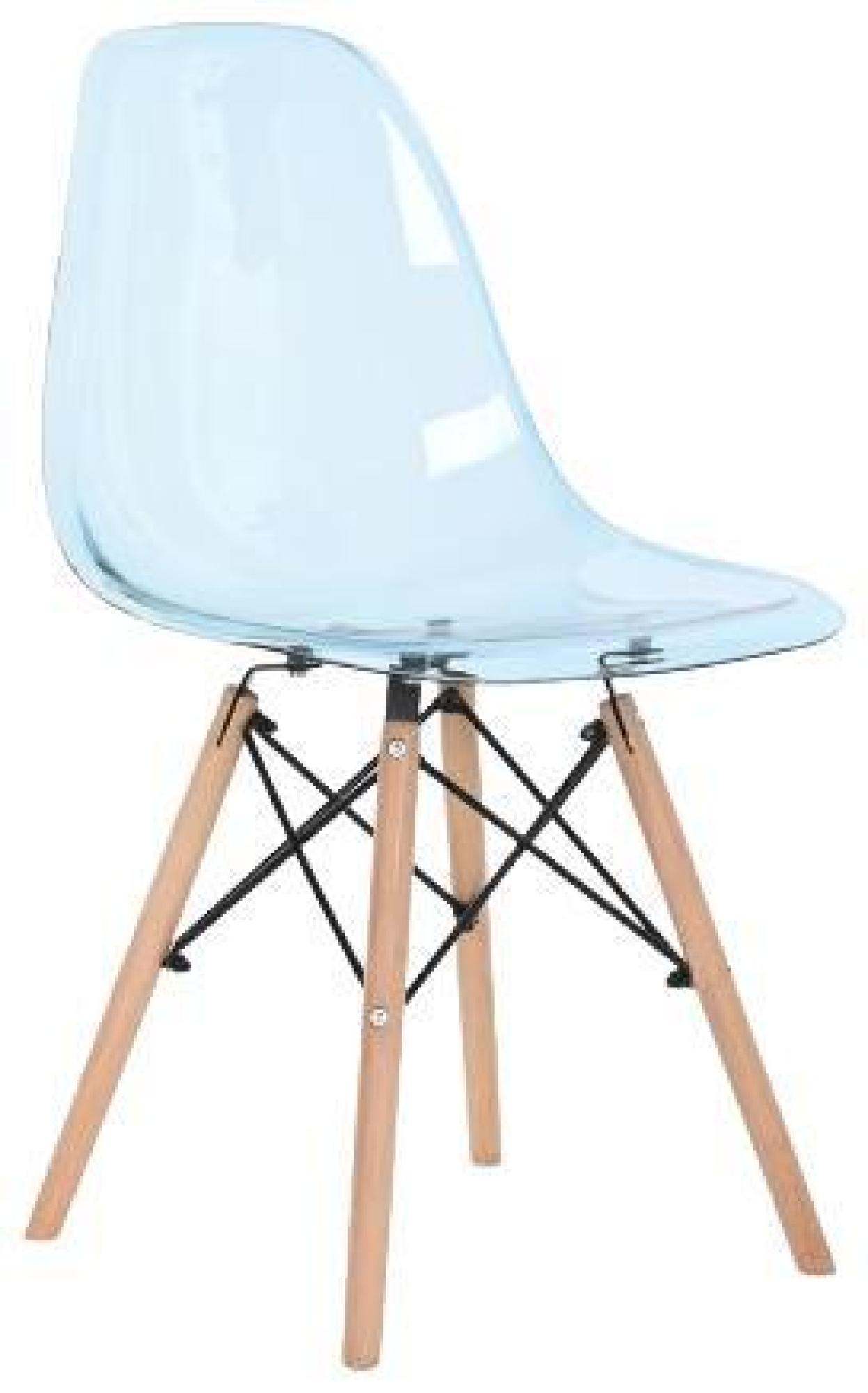 Product photograph of 4 X Ballia Blue Plastic Dining Chair from Choice Furniture Superstore.