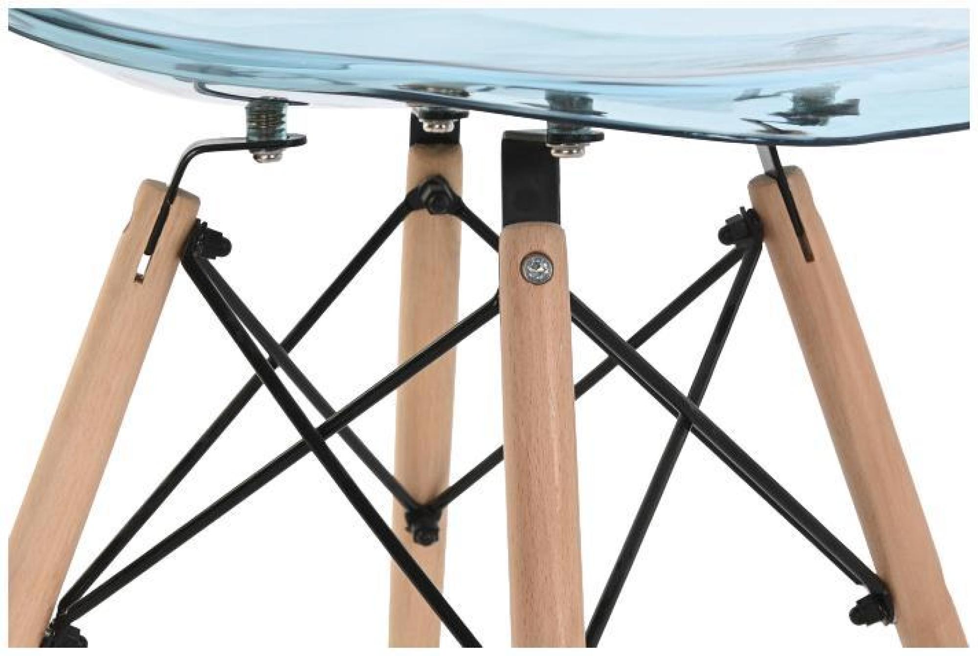 Product photograph of 4 X Ballia Blue Plastic Dining Chair from Choice Furniture Superstore.