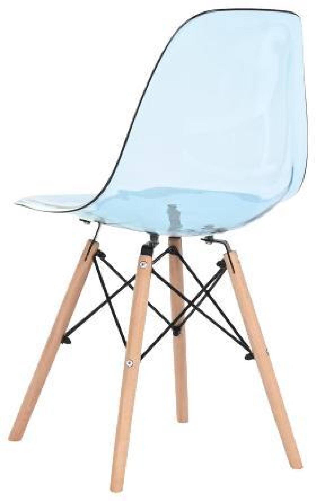 Product photograph of 4 X Ballia Blue Plastic Dining Chair from Choice Furniture Superstore.