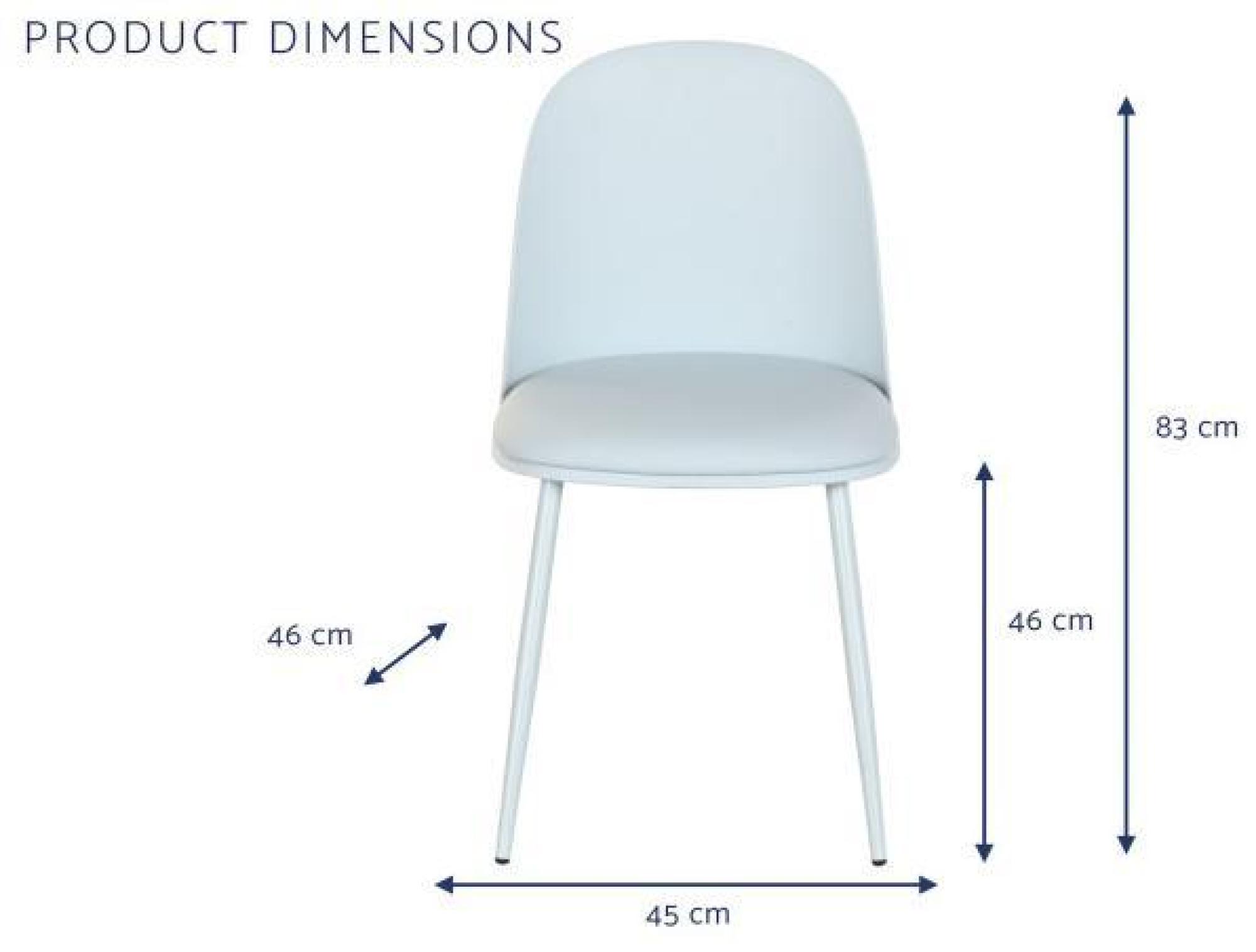 Product photograph of 4 X Blue Faux Leather Dining Chair from Choice Furniture Superstore.