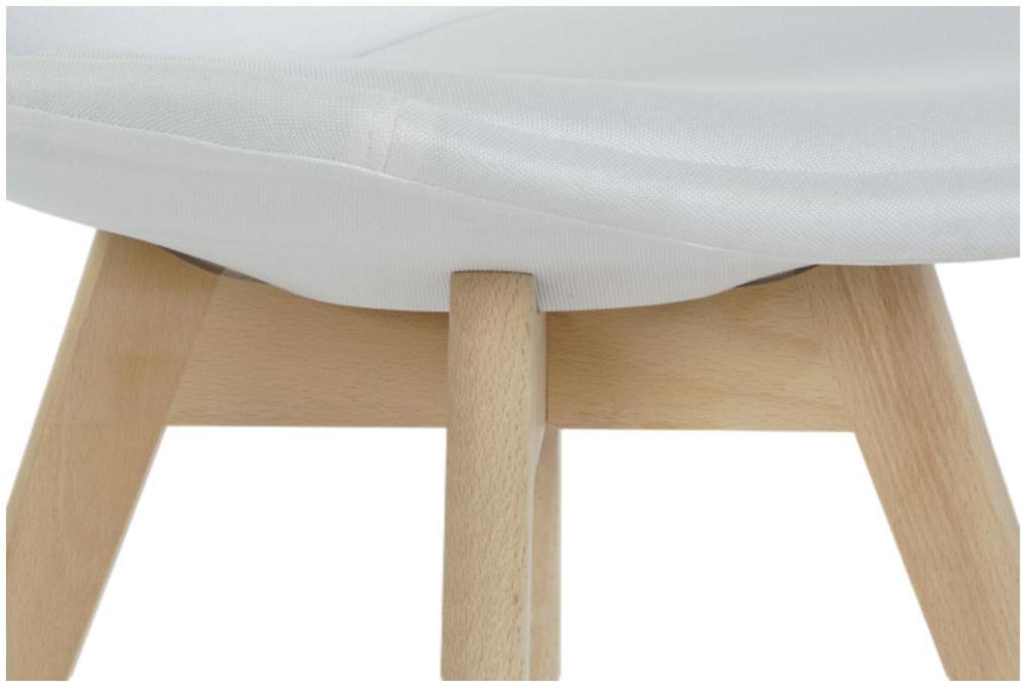 Product photograph of Set Of 4 Scandi White Fabric Dining Chair from Choice Furniture Superstore.