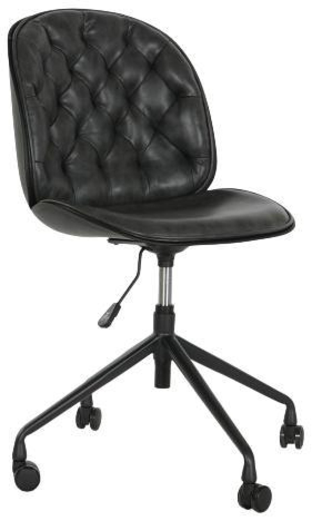 Product photograph of Vintage Black Swivel Office Chair from Choice Furniture Superstore.