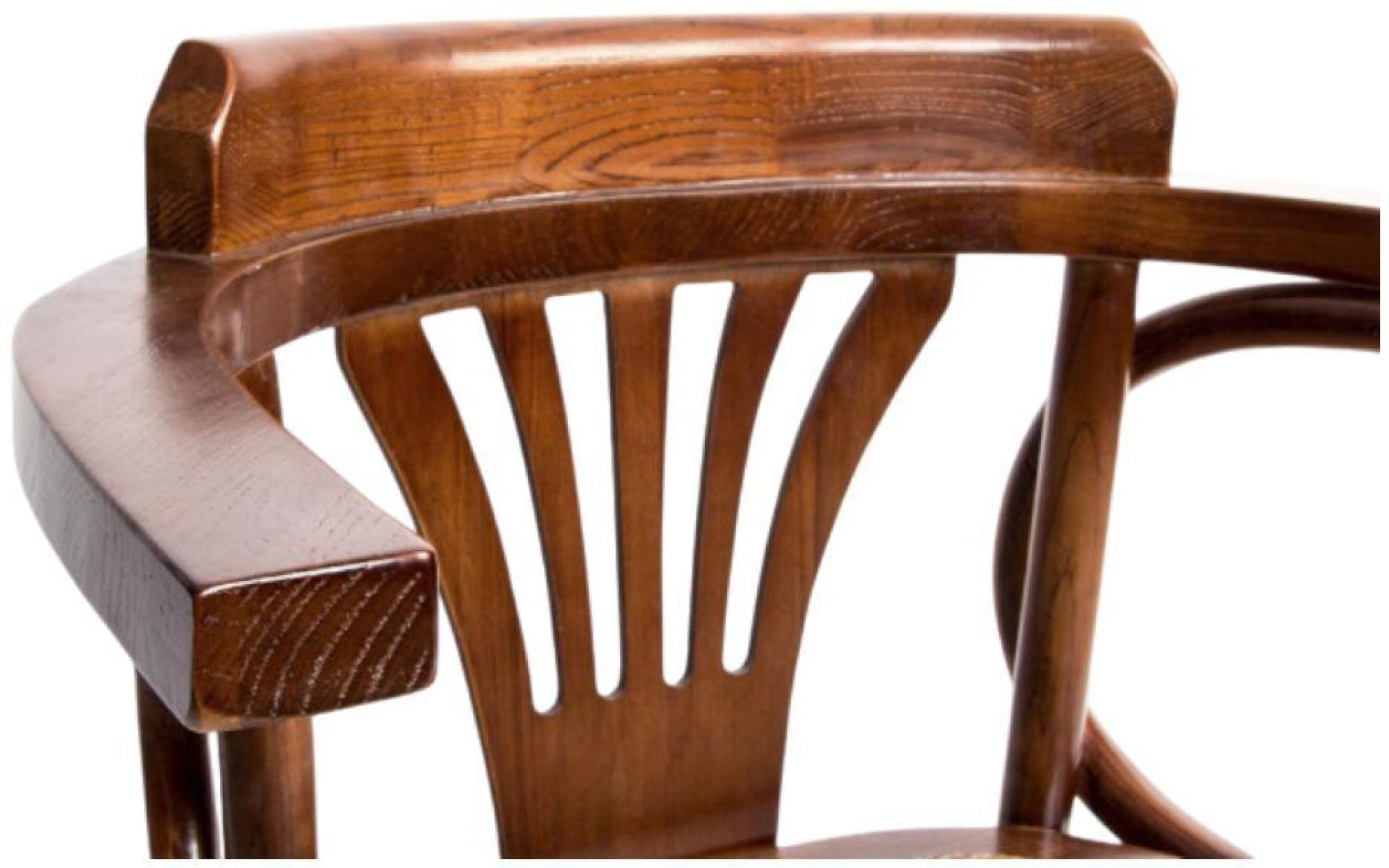 Product photograph of 2 X Vintage Brown Elm Wood Dining Chair from Choice Furniture Superstore.
