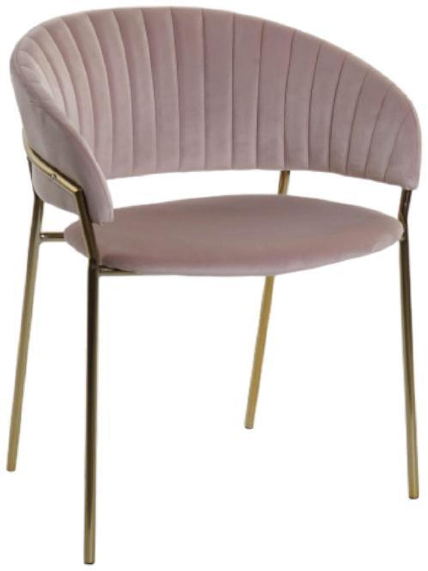 Product photograph of Set Of 2 Chic Pale Pink Fabric Dining Chair from Choice Furniture Superstore.