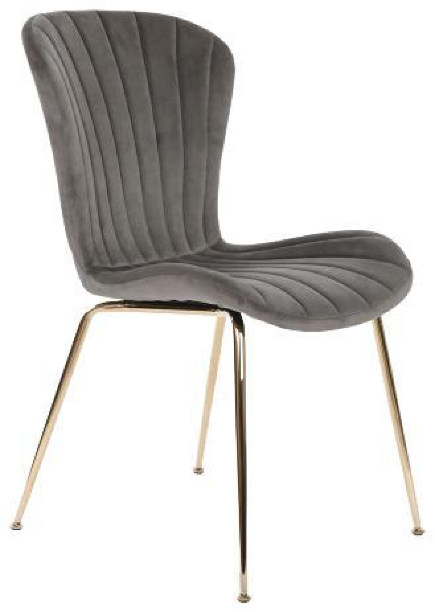 Product photograph of Set Of 2 Glam Light Grey Fabric Dining Chair from Choice Furniture Superstore.