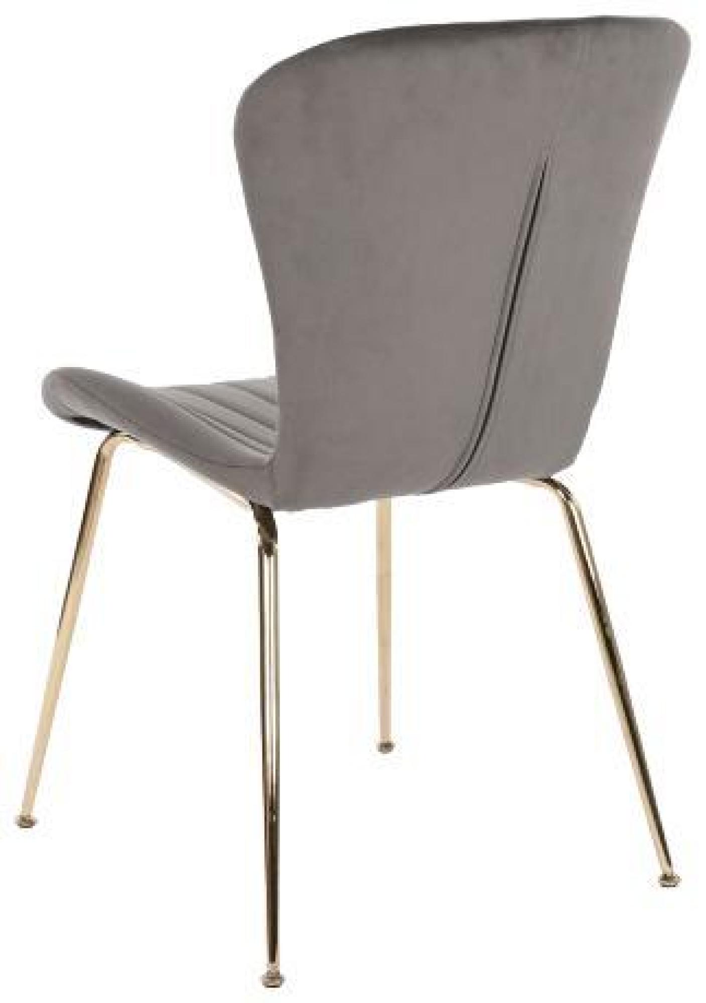 Product photograph of Set Of 2 Glam Light Grey Fabric Dining Chair from Choice Furniture Superstore.