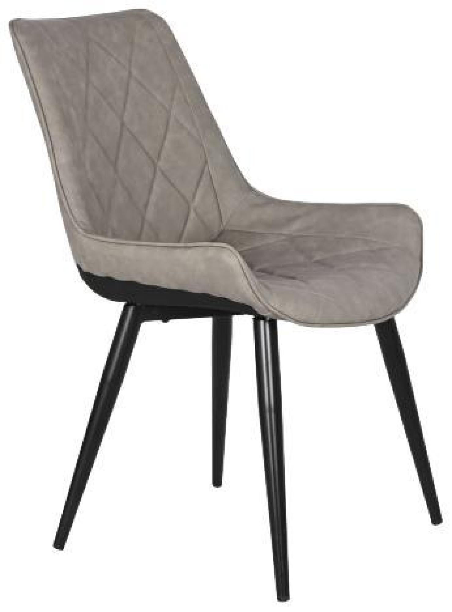 Product photograph of Set Of 2 Douglas Grey Faux Leather Dining Chair from Choice Furniture Superstore.