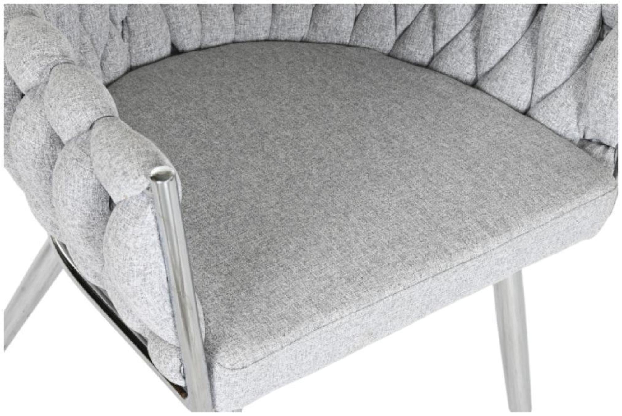 Product photograph of Set Of 2 Modern Grey Fabric Dining Chair from Choice Furniture Superstore.