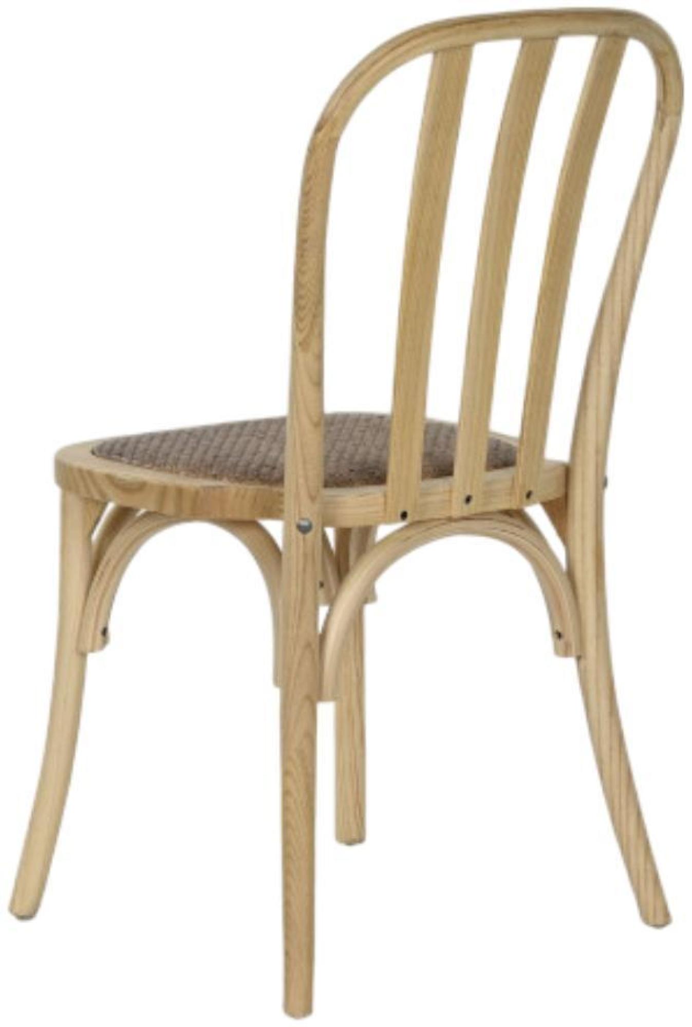 Product photograph of 2 X Elegant Elm Wood Slatted Back Dining Chair from Choice Furniture Superstore.