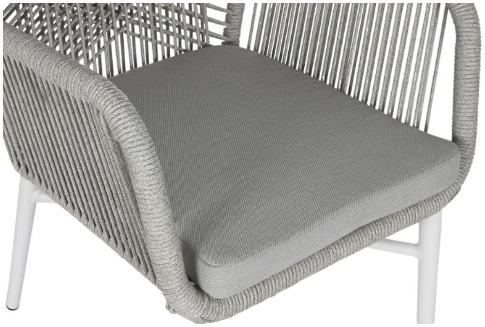 Product photograph of Set Of 2 Garden Grey Rattan Outdoor Dining Armchair from Choice Furniture Superstore.