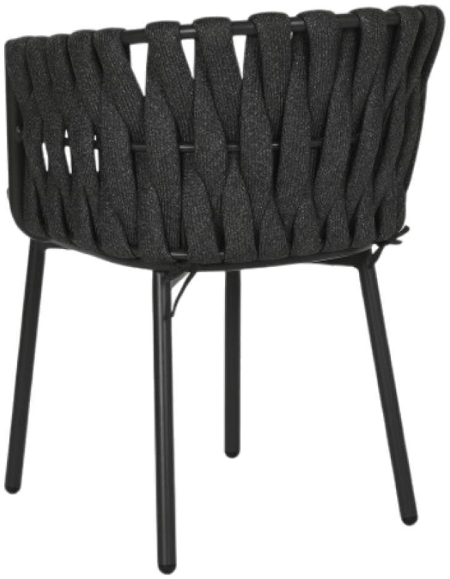 Product photograph of 2 X Gray Rope Braided Dining Chair from Choice Furniture Superstore.