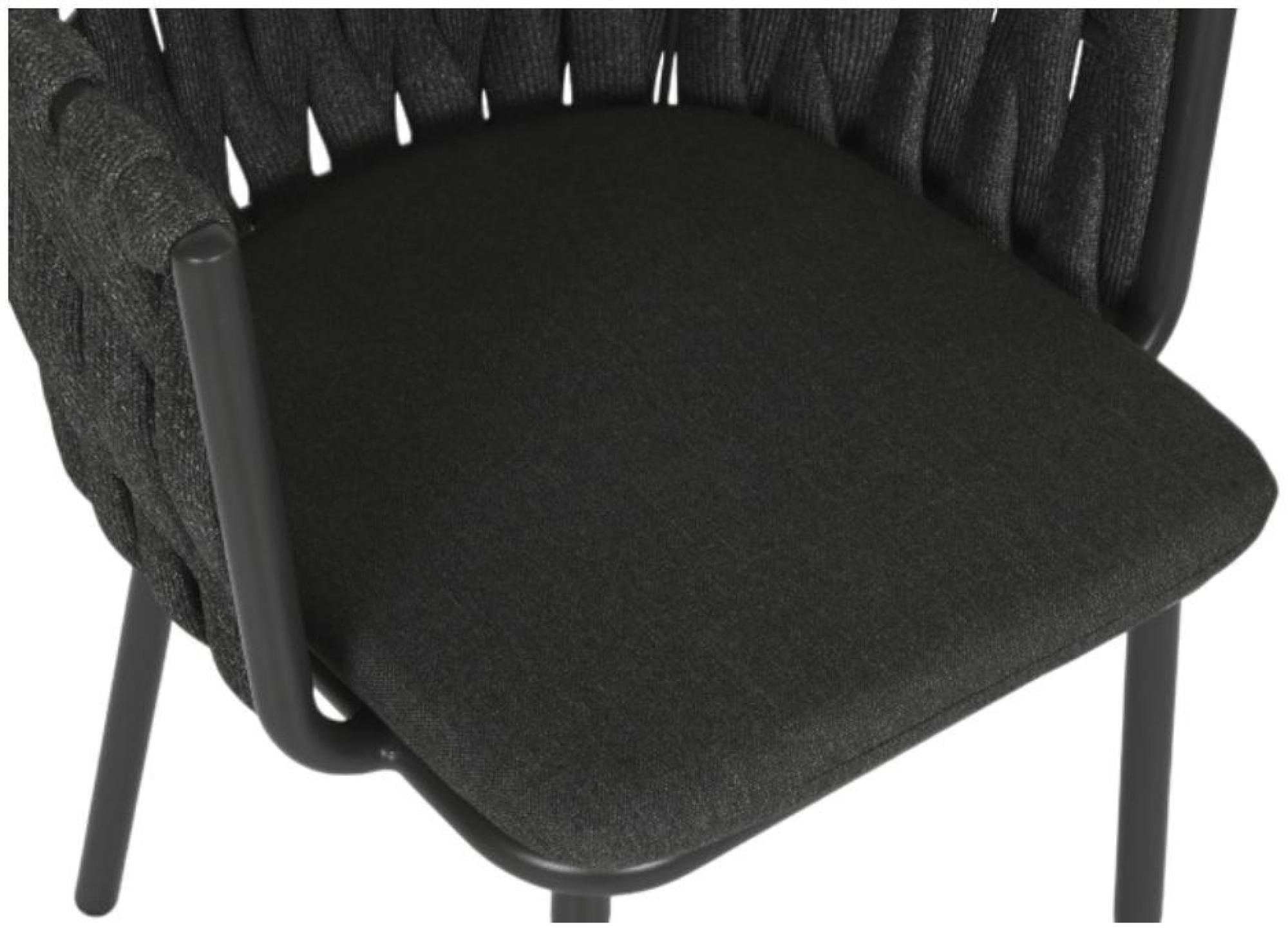 Product photograph of 2 X Gray Rope Braided Dining Chair from Choice Furniture Superstore.
