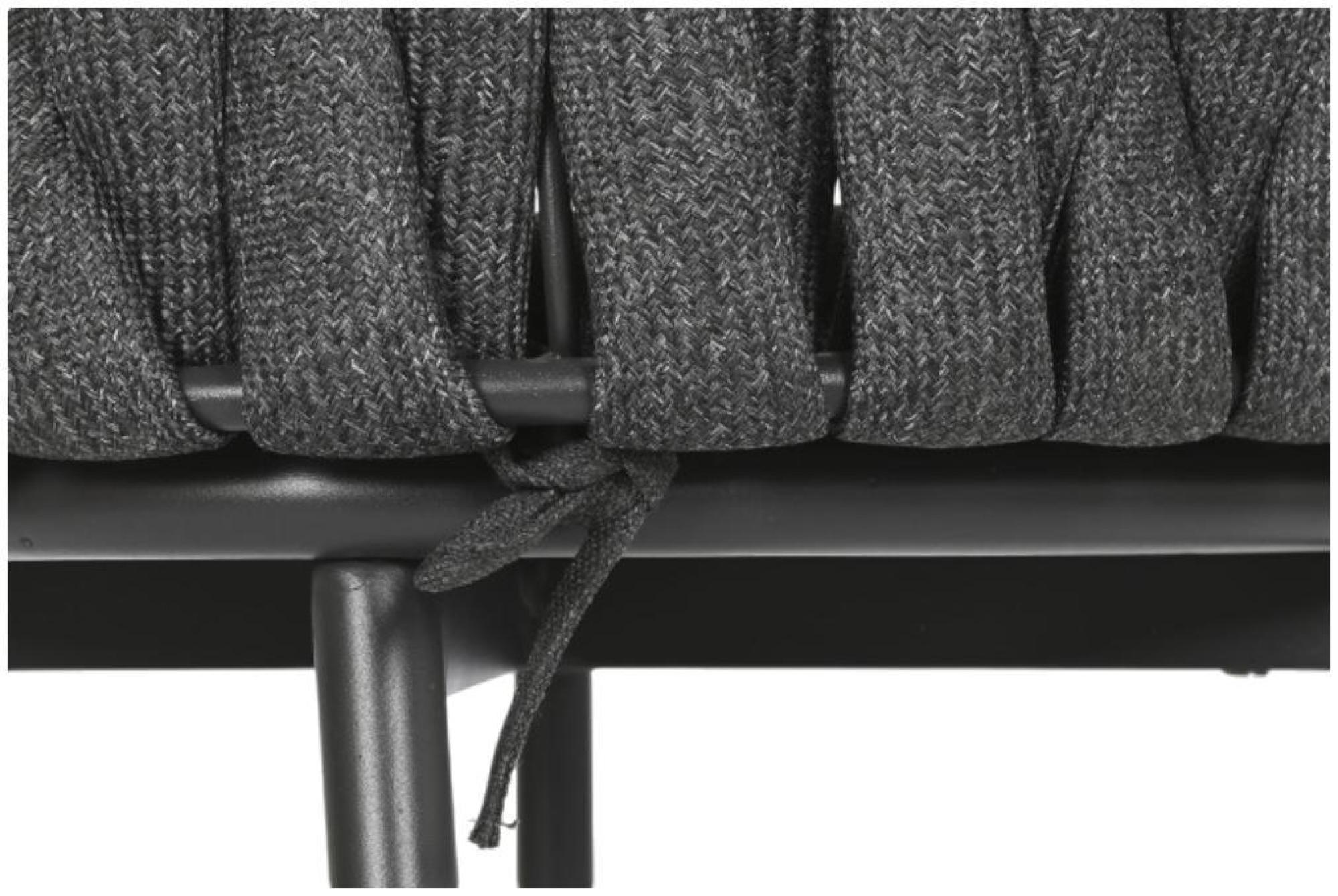 Product photograph of 2 X Gray Rope Braided Dining Chair from Choice Furniture Superstore.