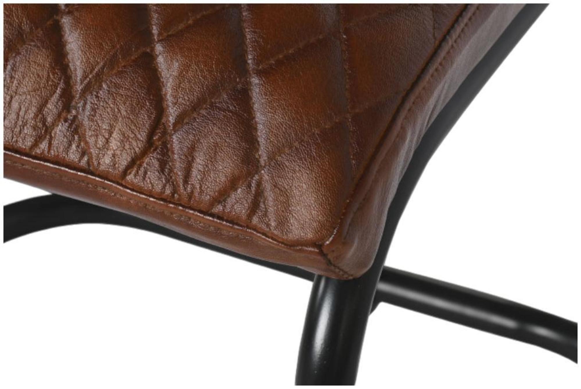 Product photograph of Set Of 2 Vintage Brown Leather Cantilever Dining Chair from Choice Furniture Superstore.