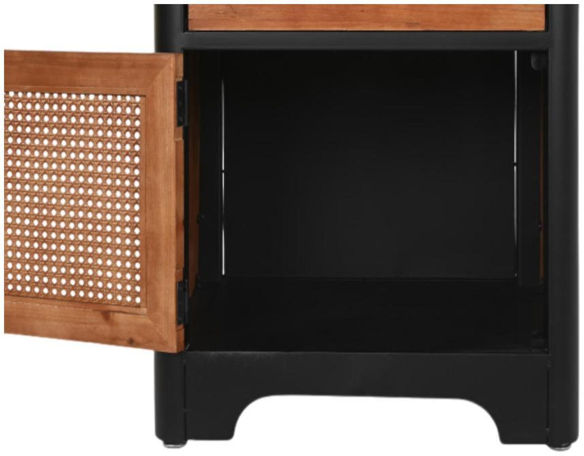 Product photograph of Loft Dark Brown 1 Drawer Bedside Table from Choice Furniture Superstore.