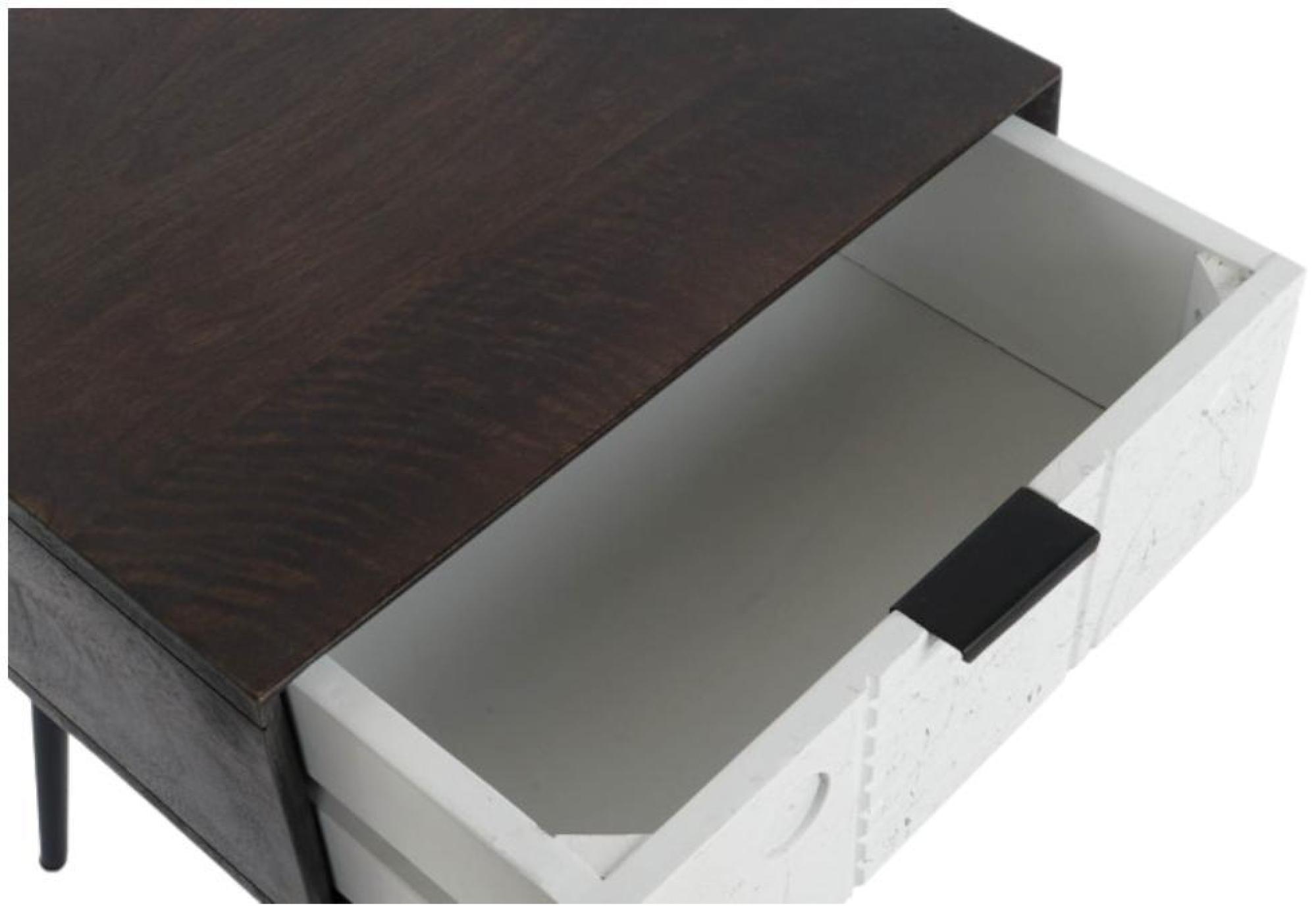 Product photograph of Modern Mango Wood 1 Drawer Bedside Table from Choice Furniture Superstore.